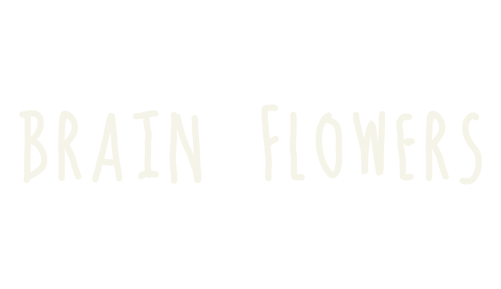 Brain Flowers, display font preview