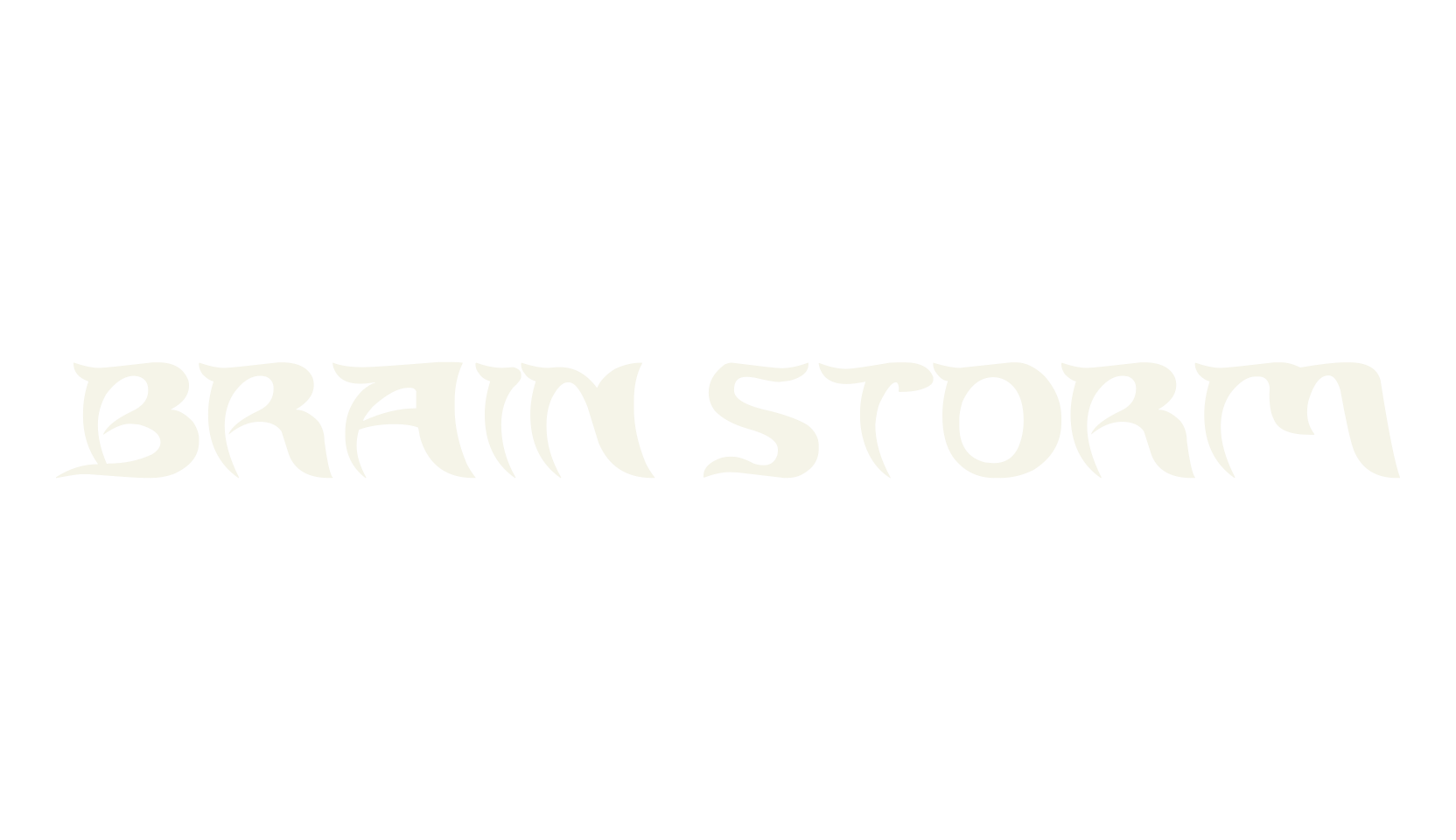 BRAIN STORM, display market font preview