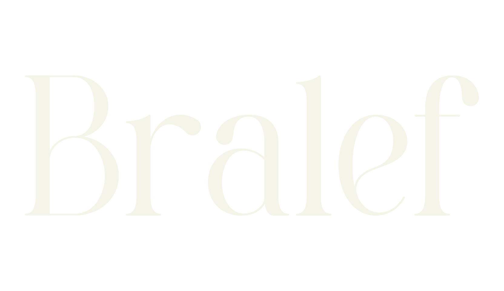 Bralef, lettering font preview