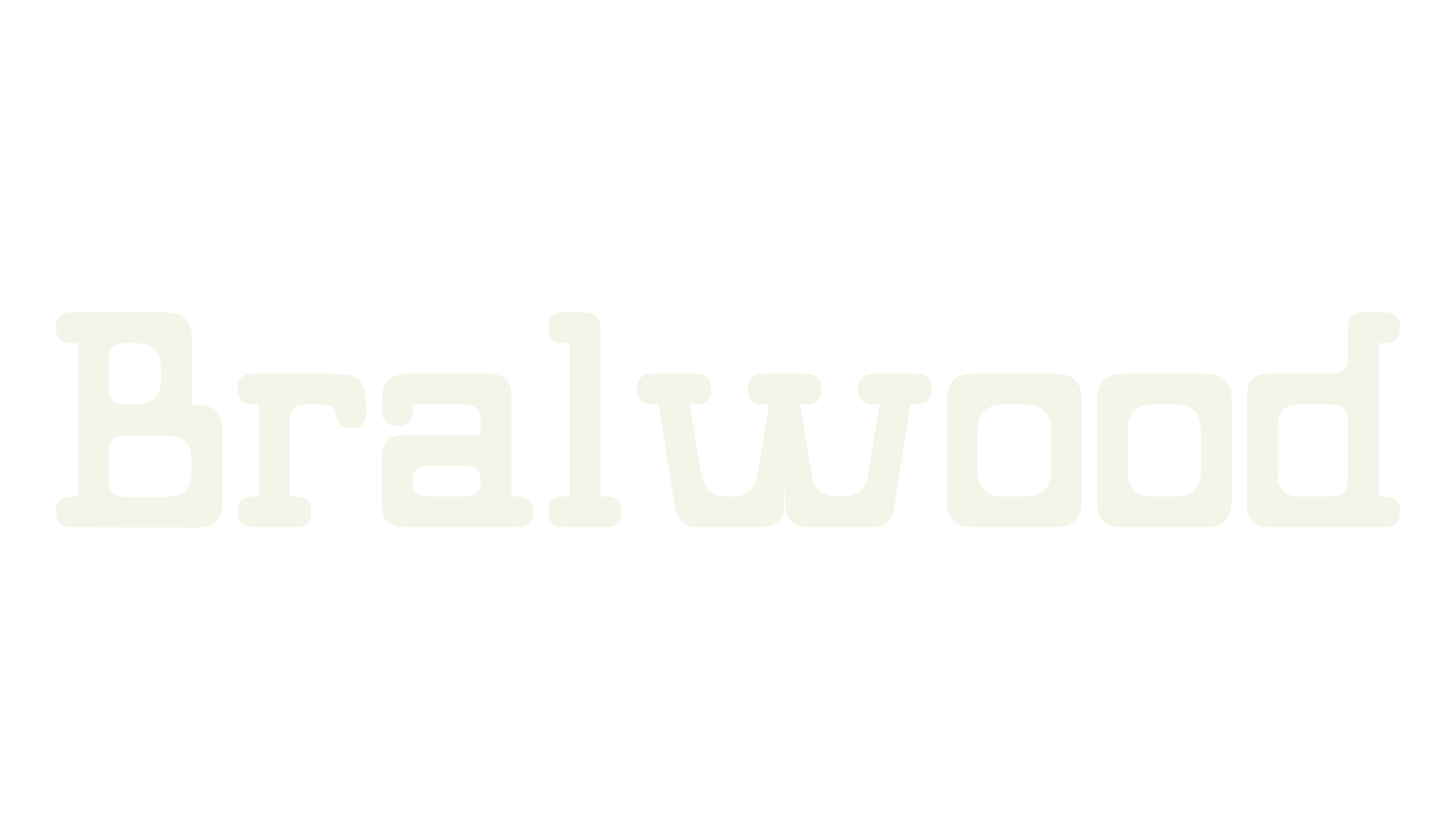 Bralwood, retro font preview