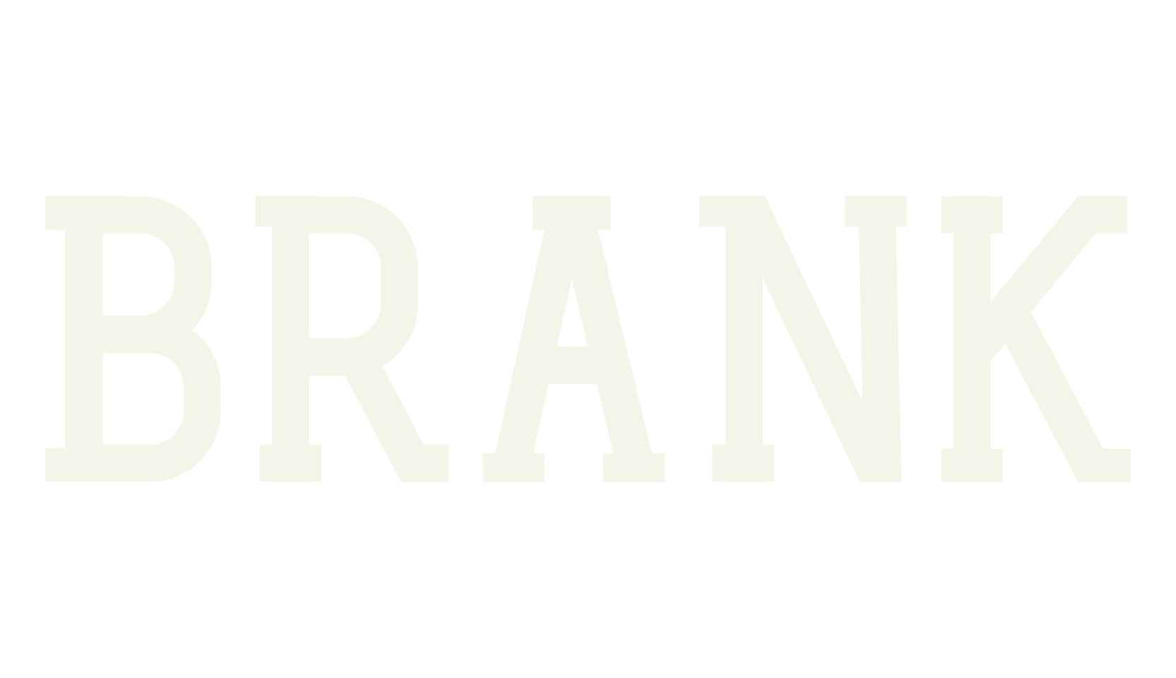 Brank, retro font preview