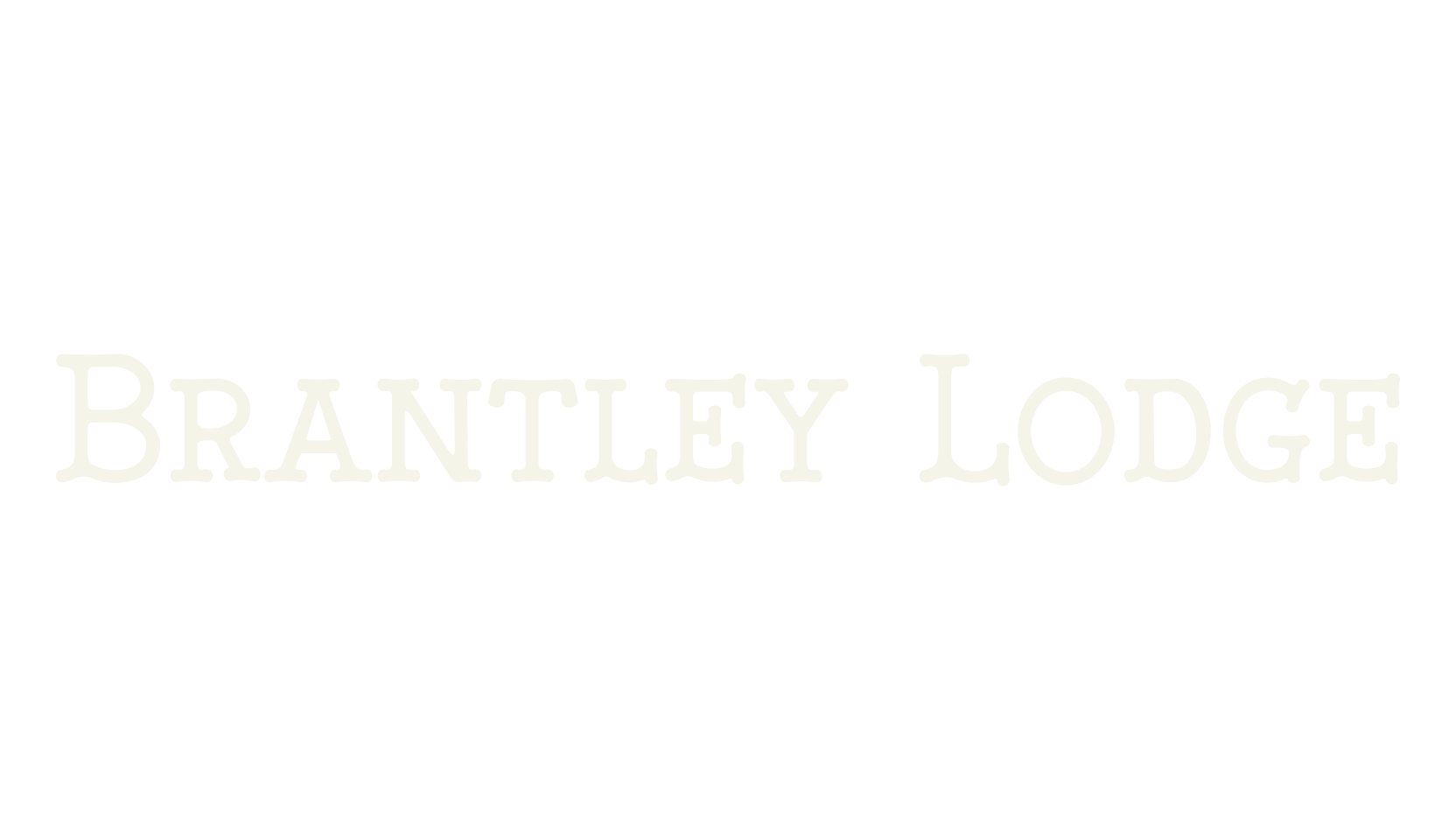 Brantley Lodge, typewriter font preview