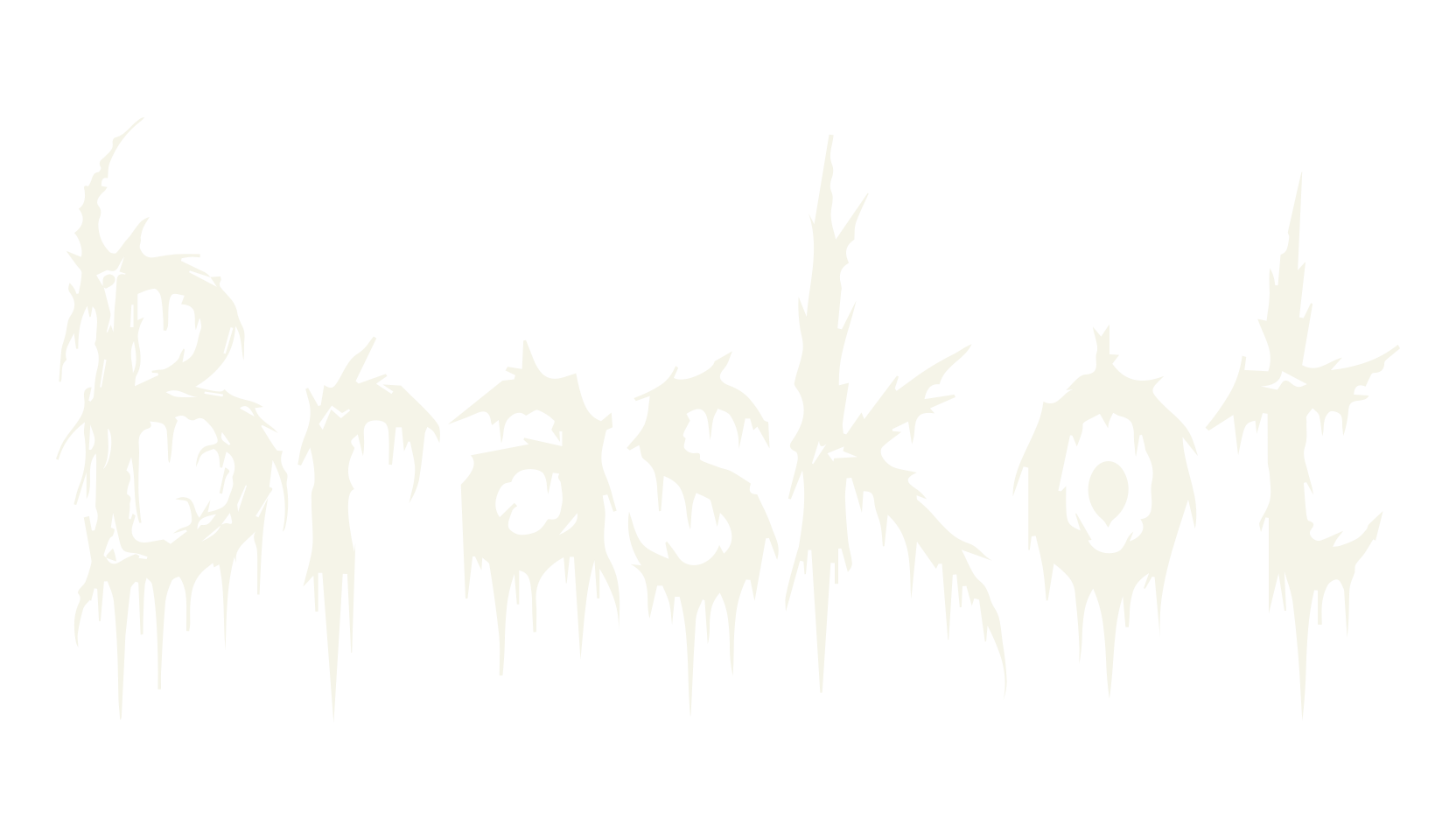 Braskot, monster font preview