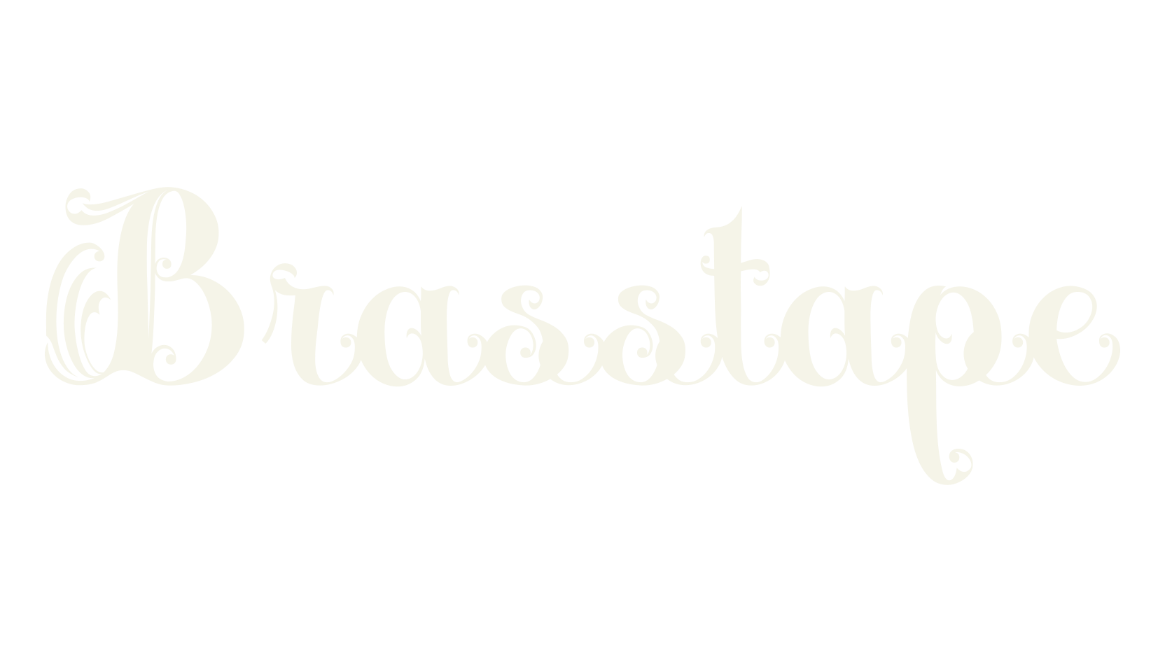 Brasstape, decorative font preview