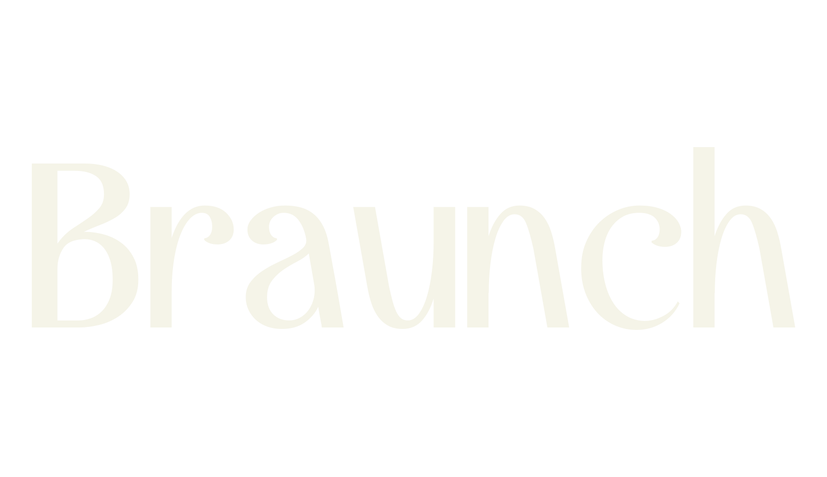 Braunch, modern font preview
