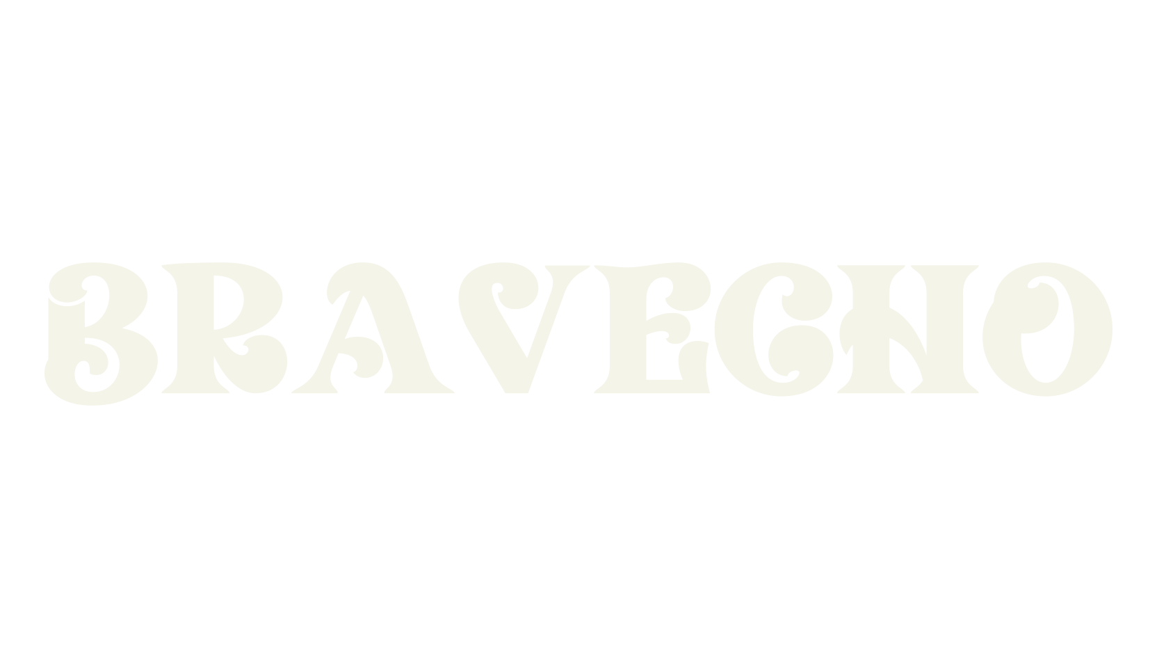 Bravecho, retro font preview