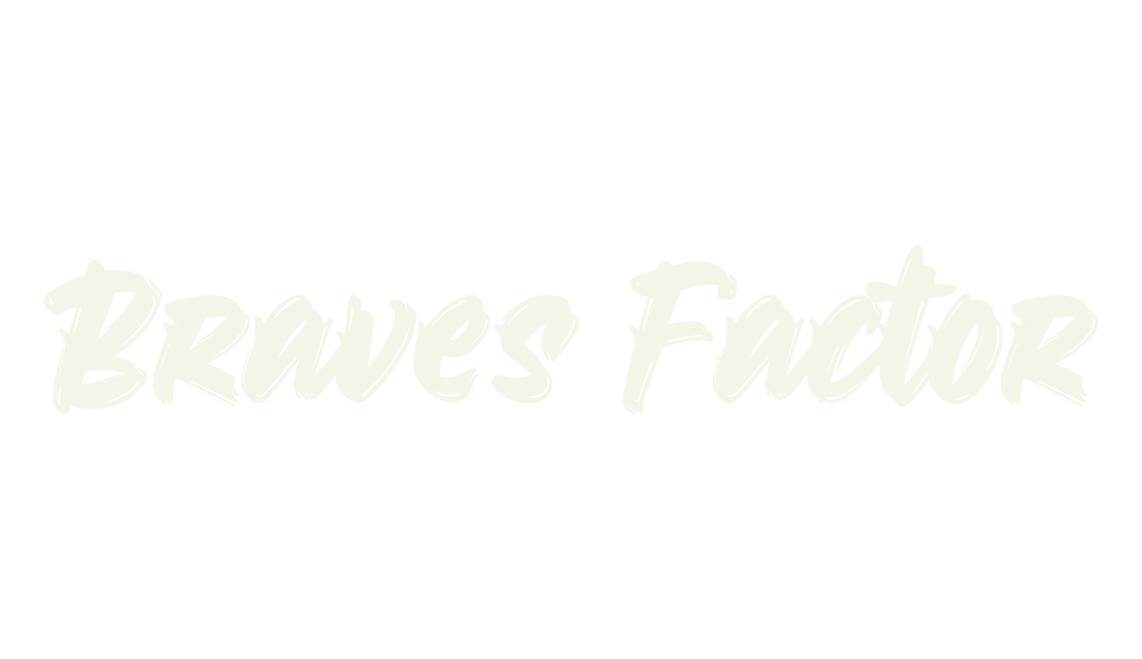Braves Factor, handwritten font preview