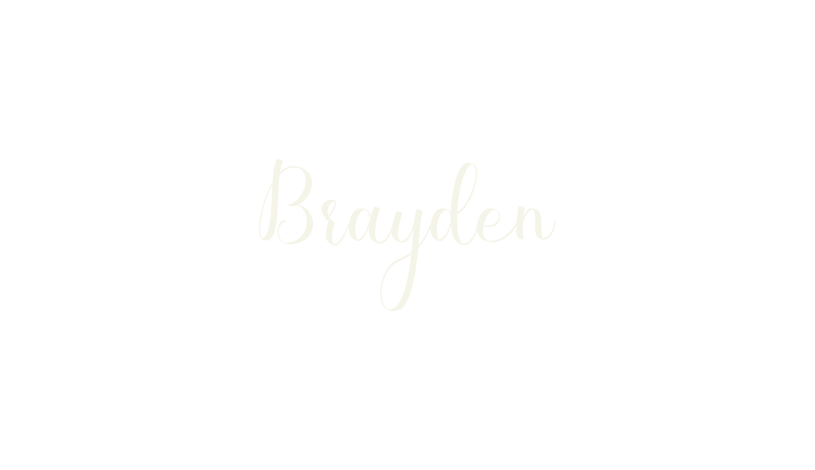 Brayden, calligraphy font preview