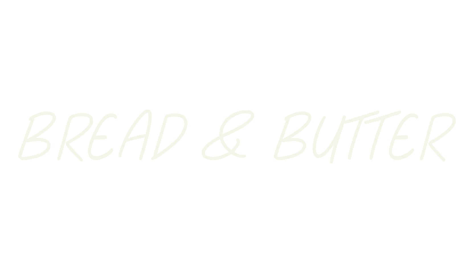 Bread & Butter, fashion sign font preview