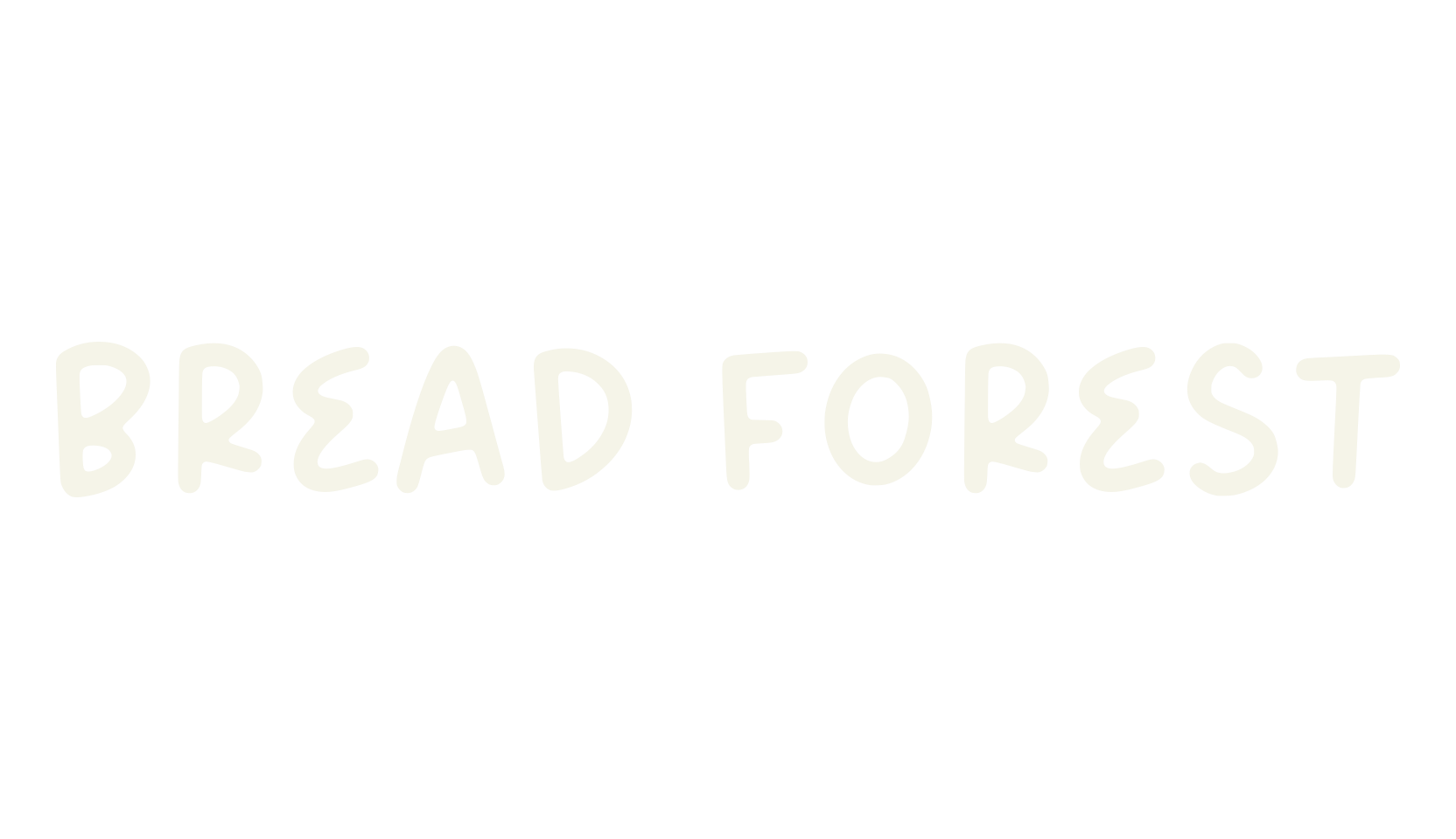 Bread Forest, cute font preview