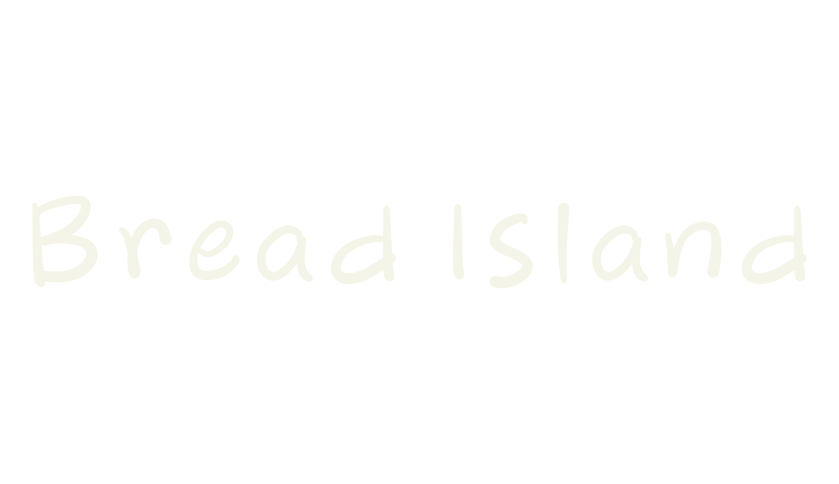 Bread Island, handwritten font preview