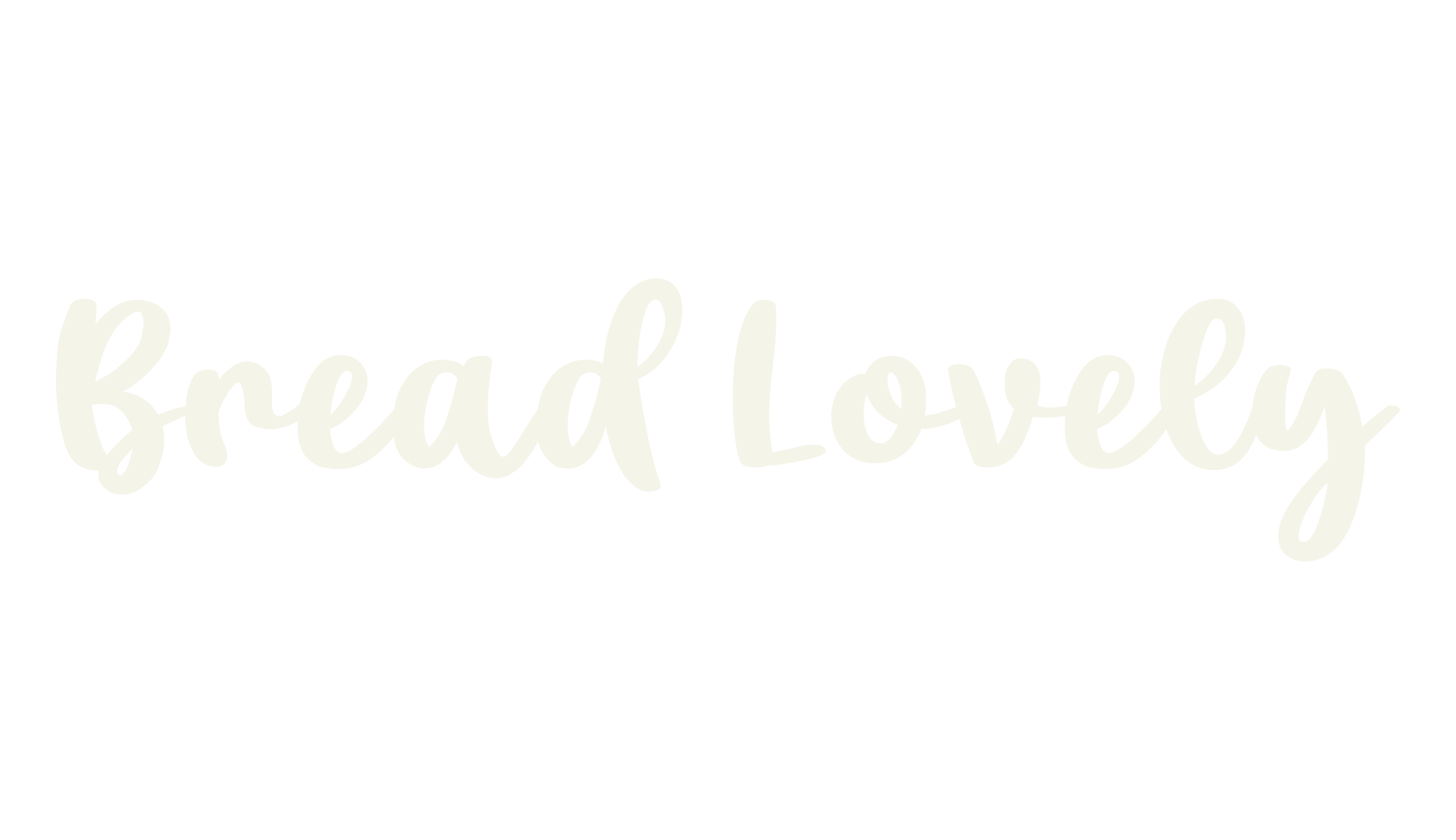 Bread Lovely, fancy font preview