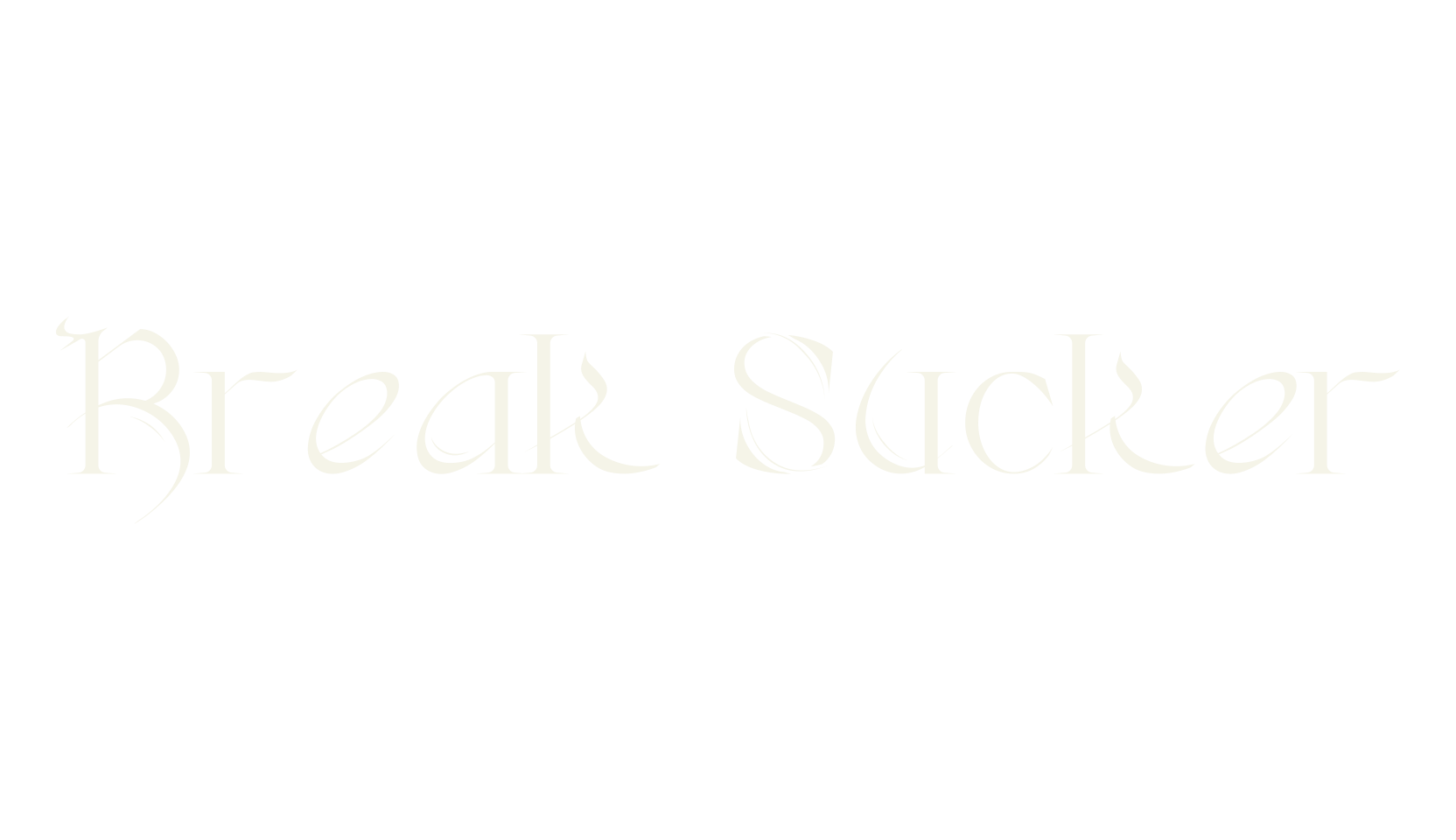 Break Sucker, cool font preview