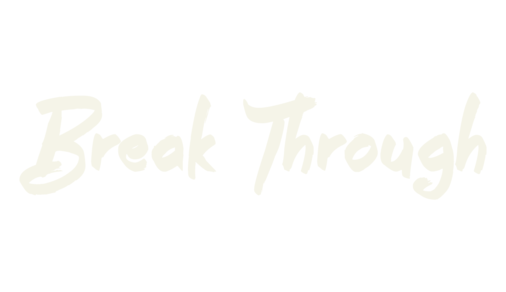 Break Through, fashion script font preview