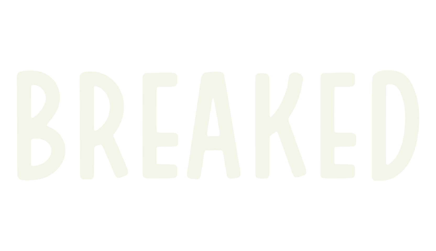 Breaked, handwriting font preview