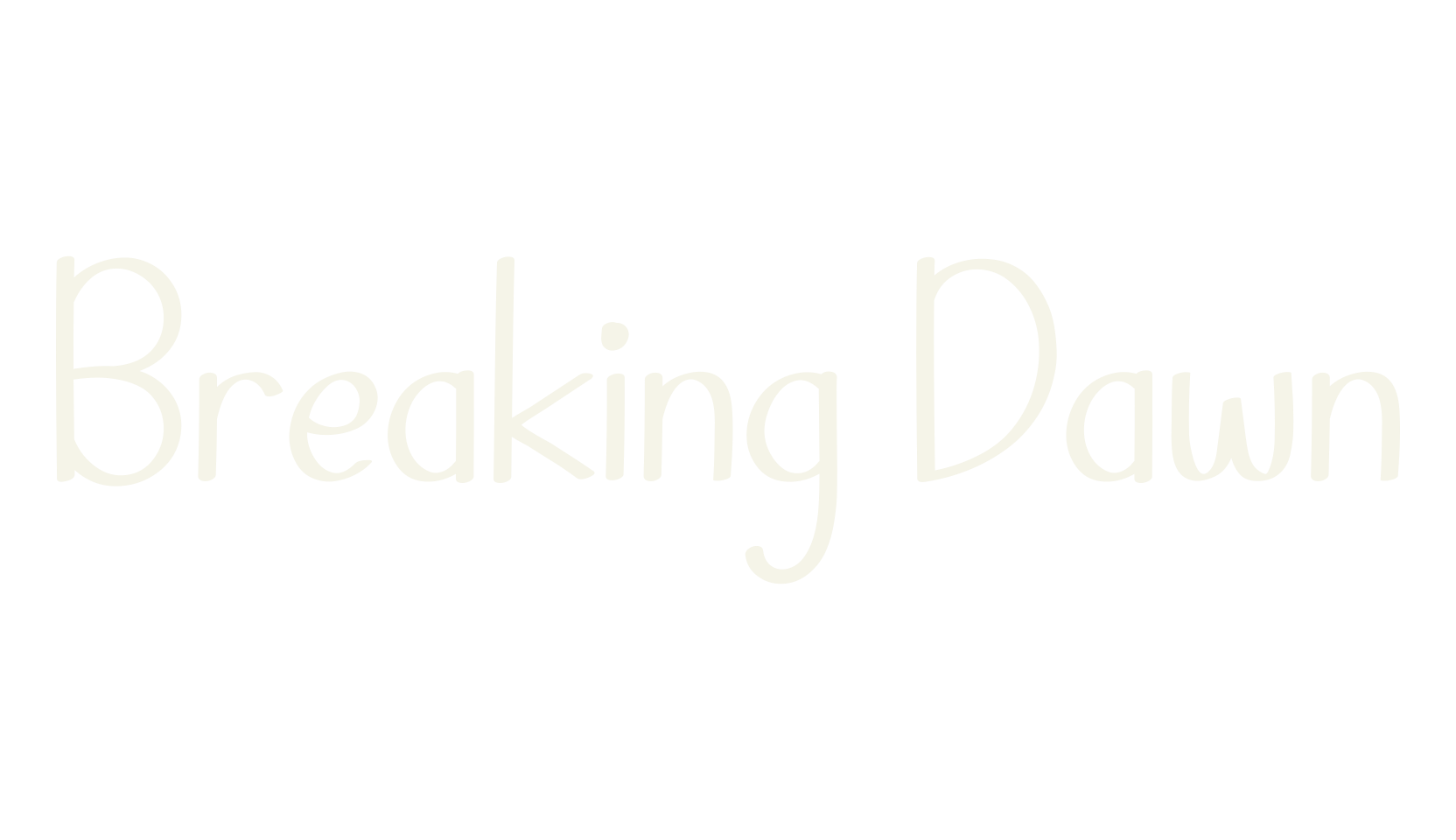 Breaking Dawn, bold font preview