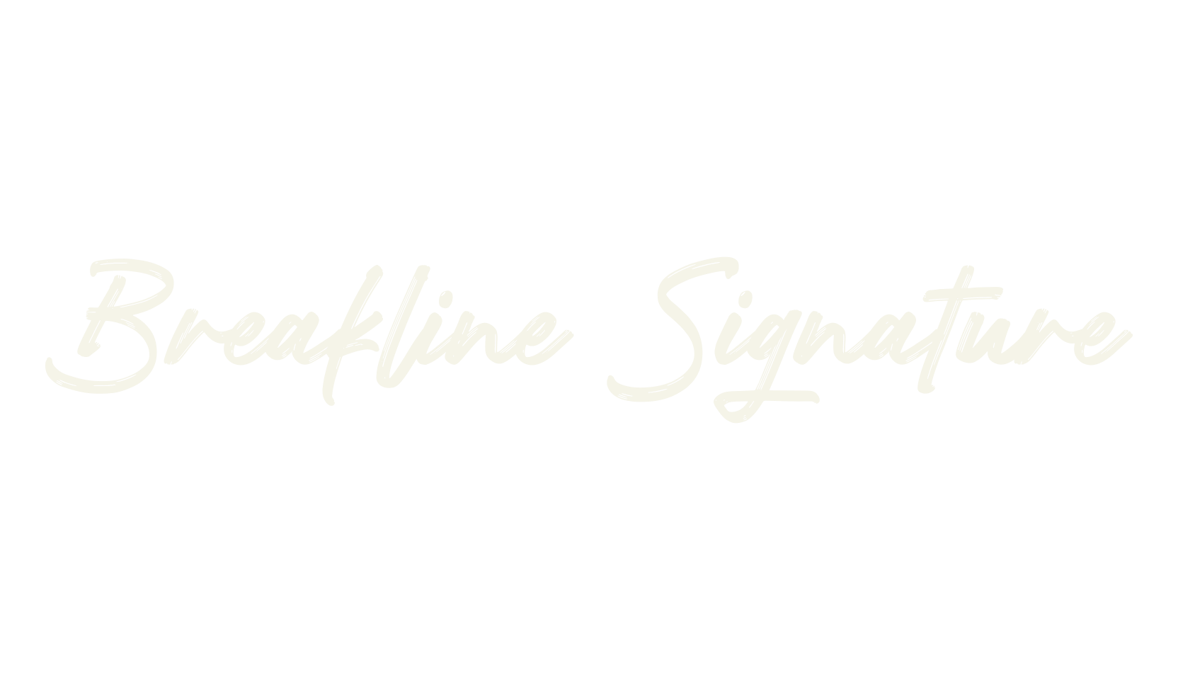 Breakline Signature, signature font preview