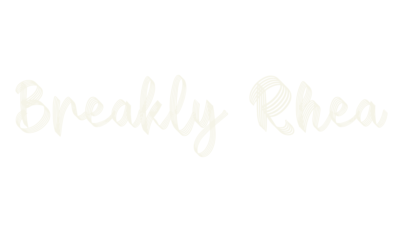 Breakly Rhea, cursive font preview