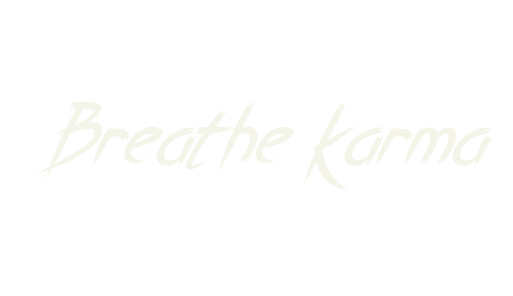 Breathe Karma, lettering font preview