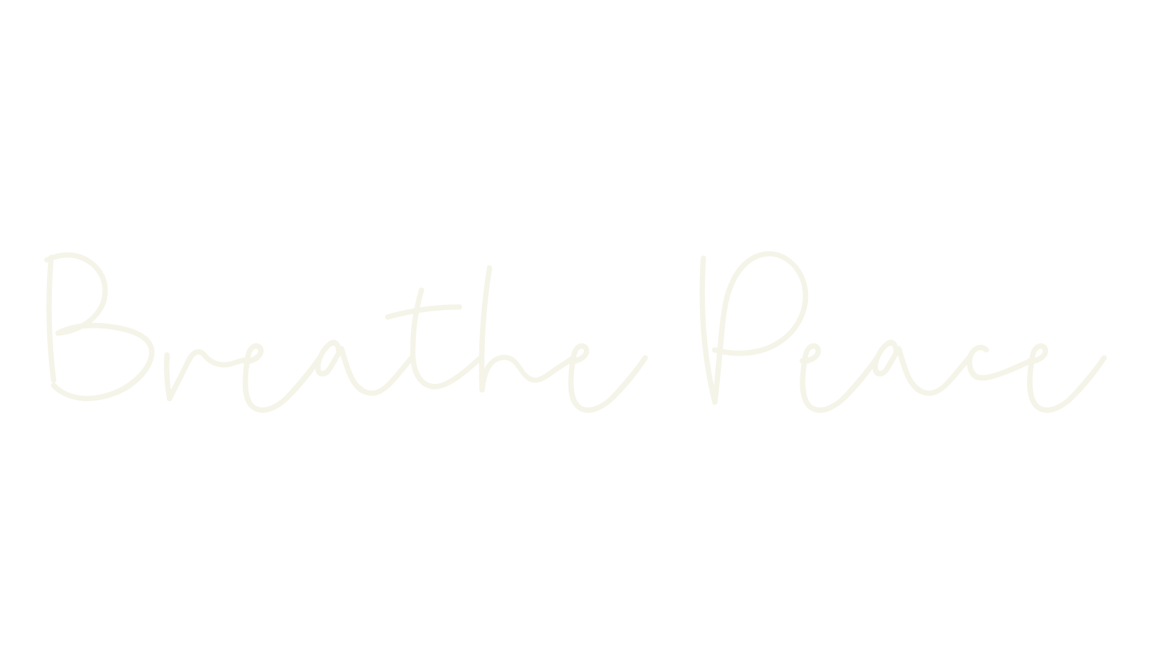 Breathe Peace, thin font preview