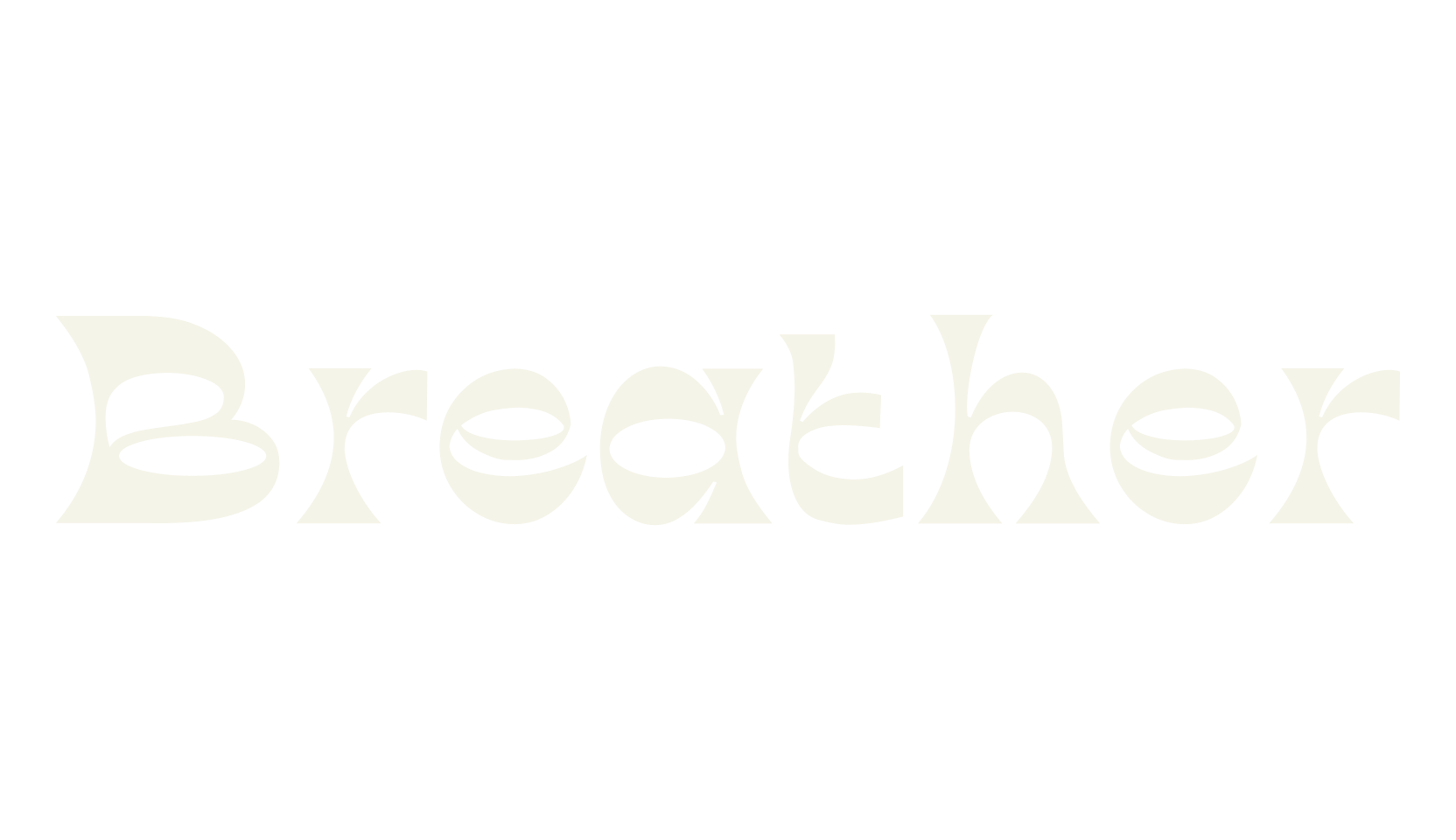 Breather, logo font preview