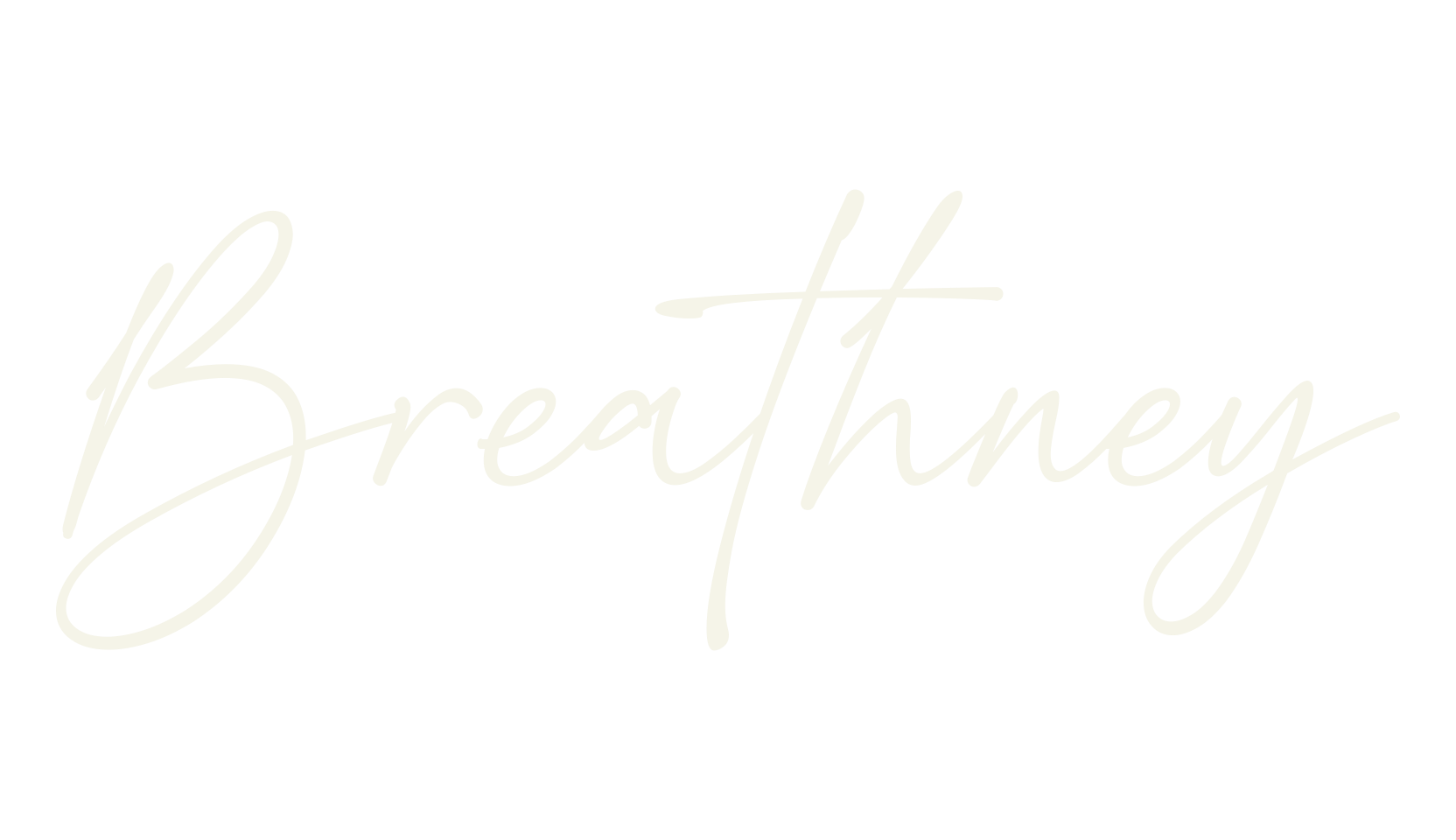 Breathney, handwriting font preview