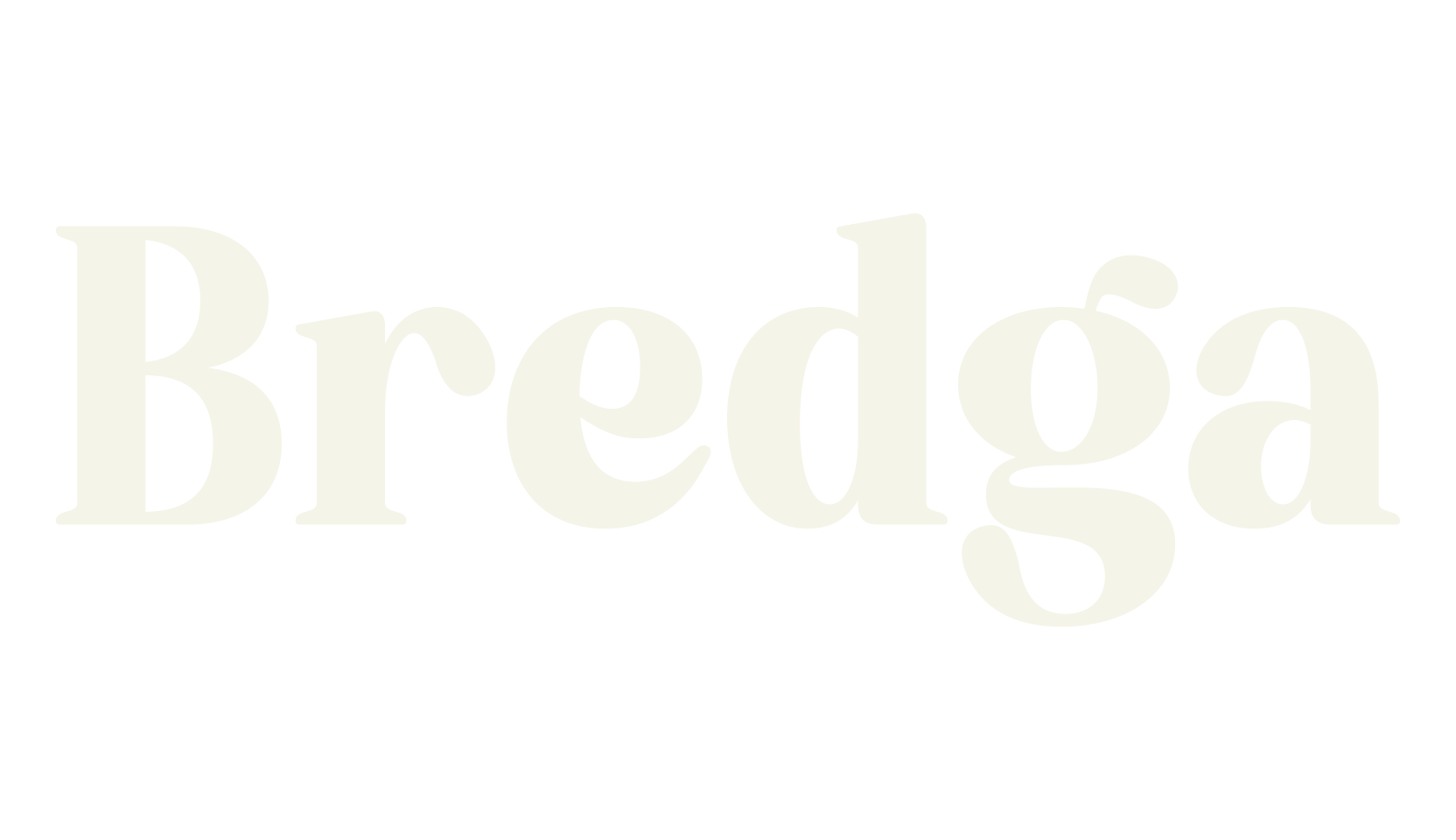Bredga, serif font preview