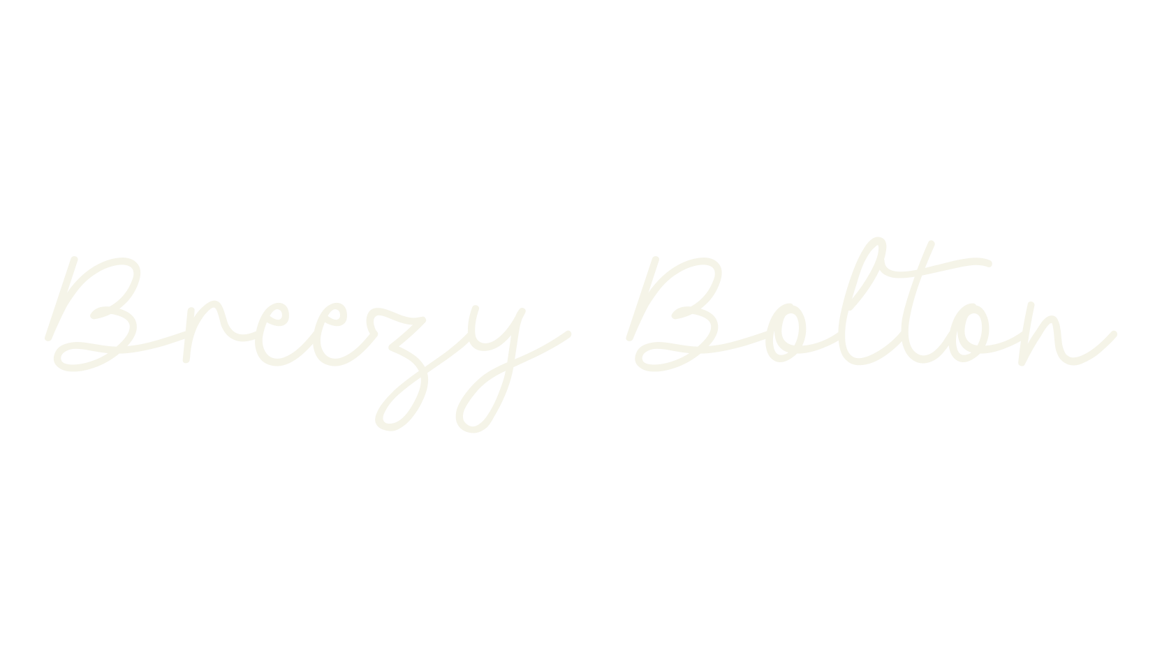 Breezy Bolton, cursive font preview
