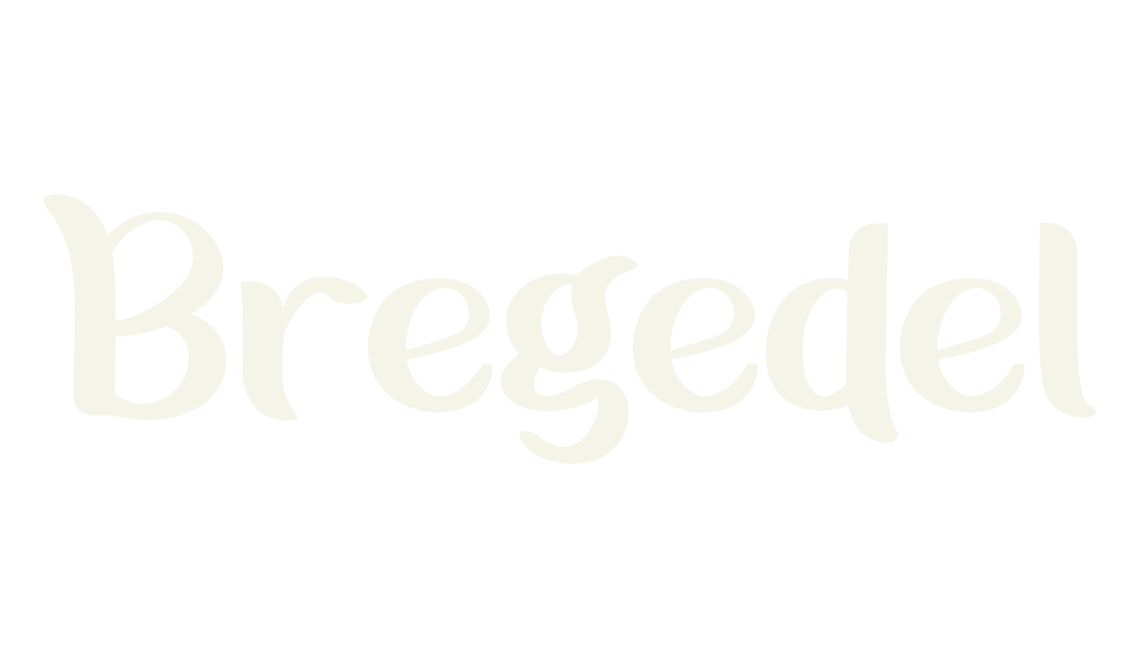 Bregedel, hand drawn font preview