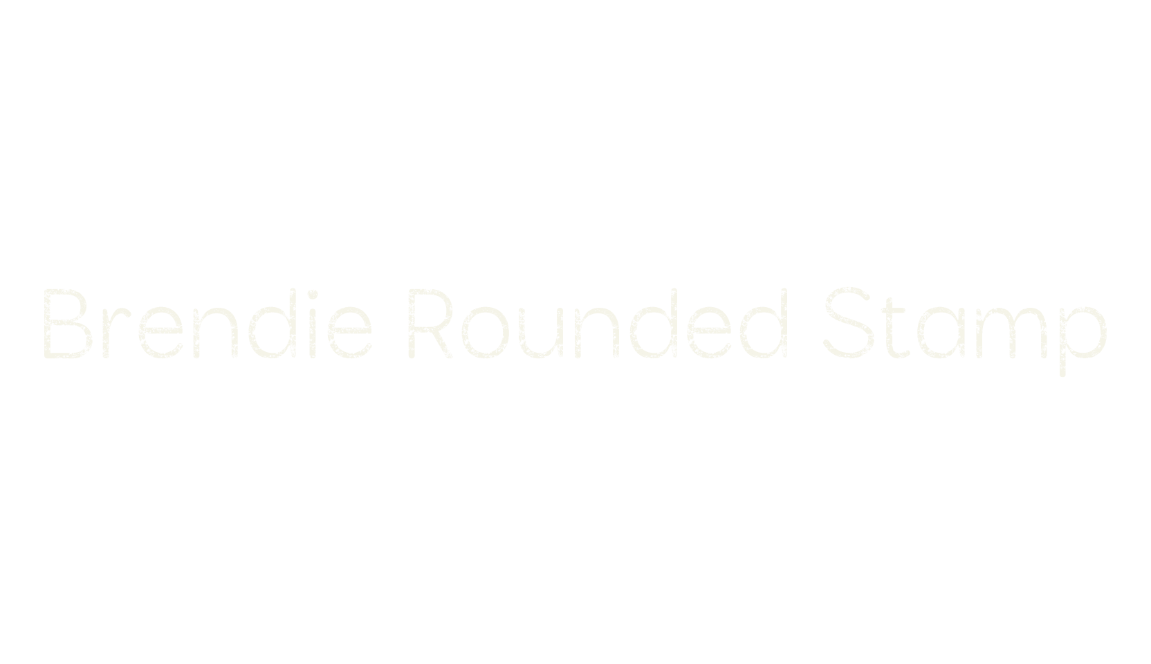 Brendie Rounded Stamp, vintage font preview