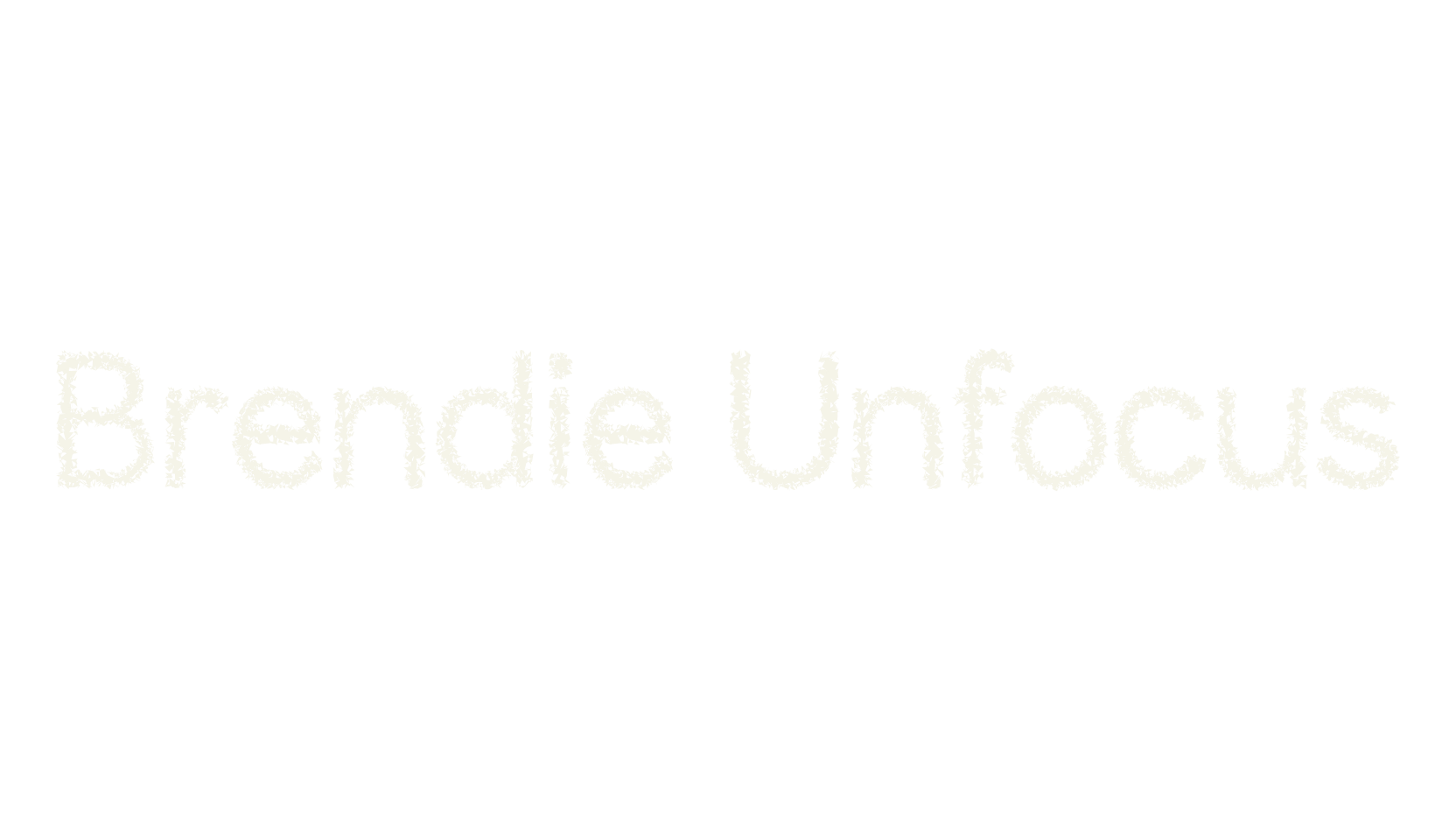Brendie Unfocus, flyer font preview