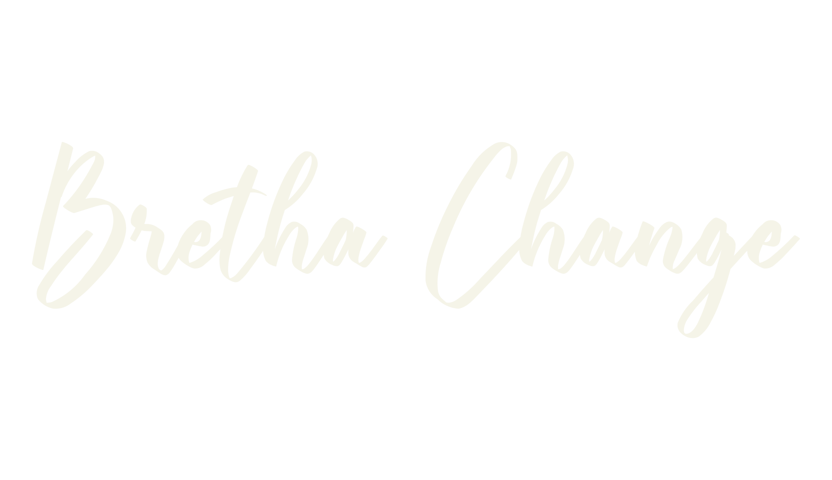 Bretha Change, calligraphy font preview