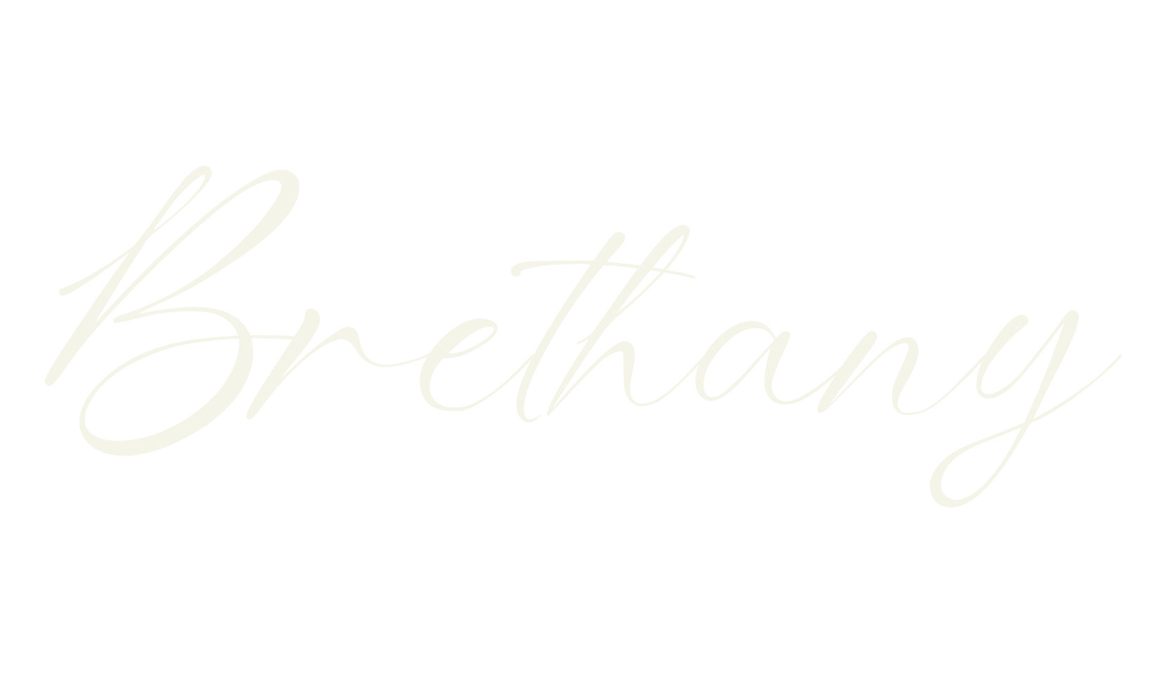 Brethany, handwriting font preview