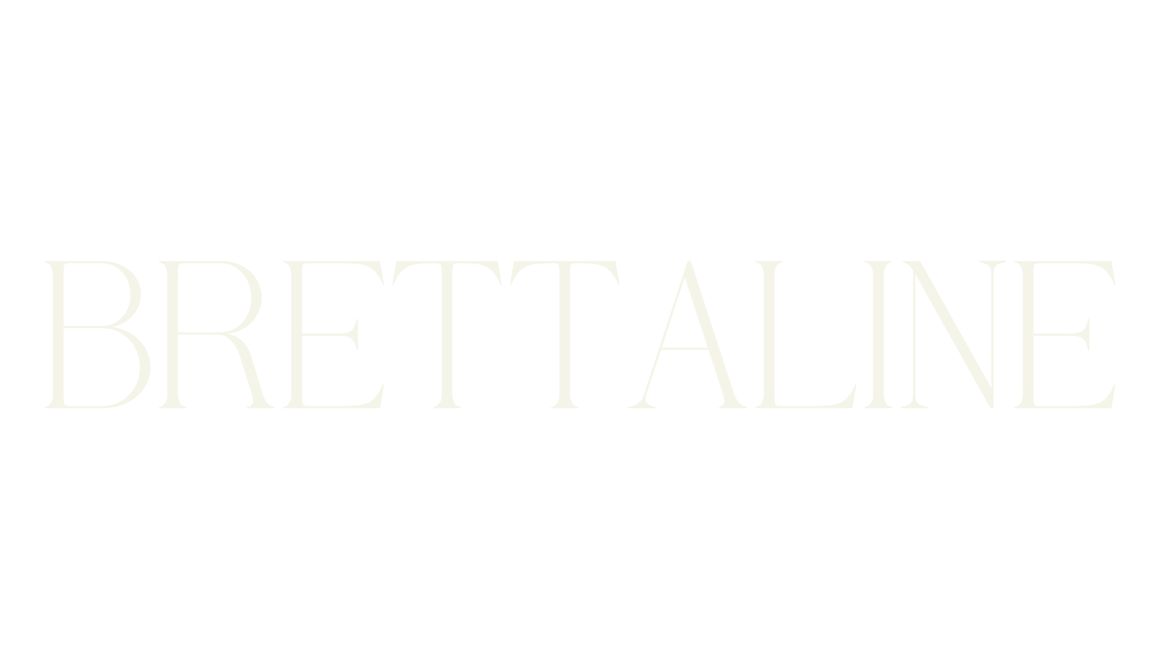 BRETTALINE, serif font preview