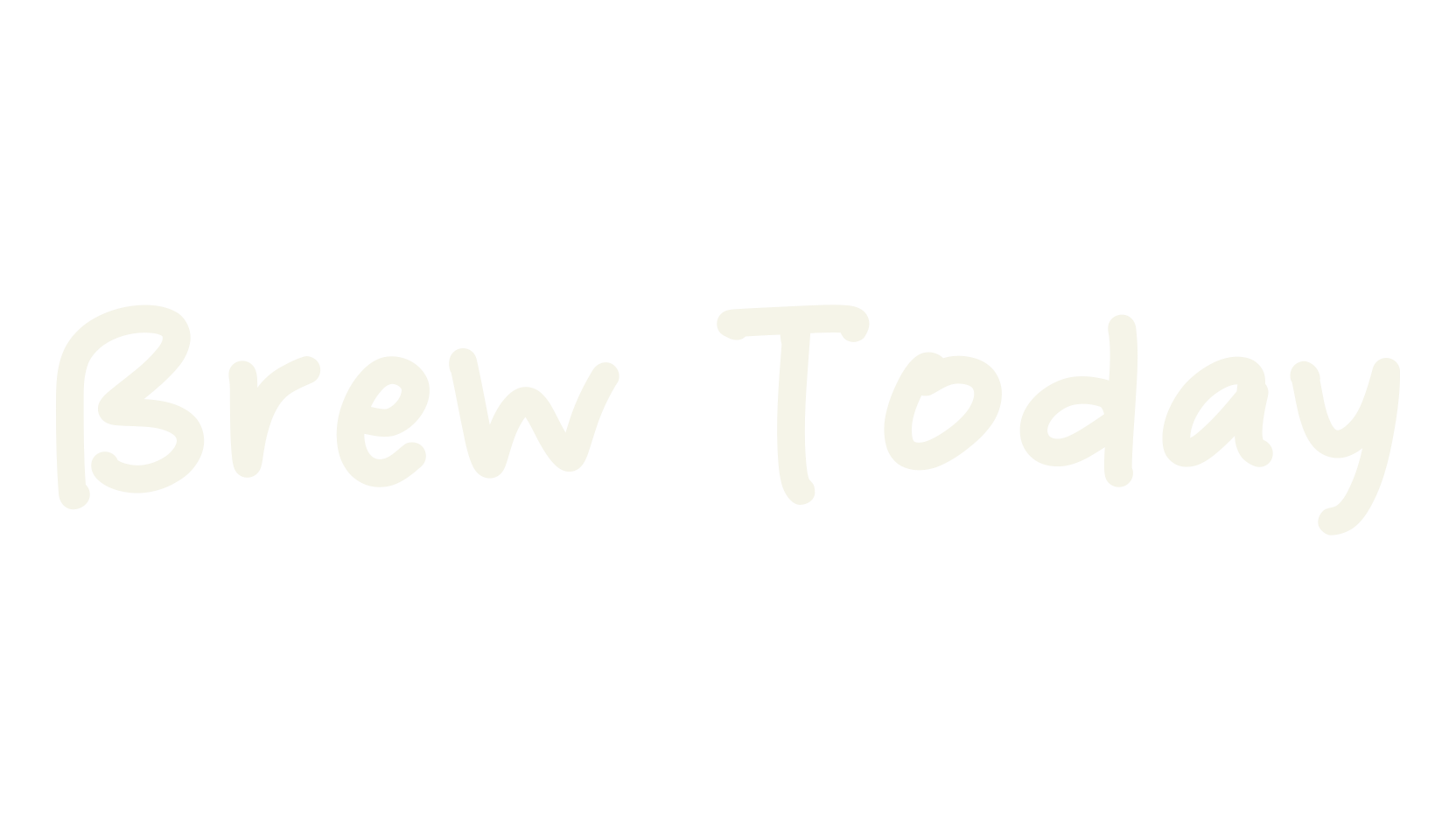 Brew Today, handwritten font preview