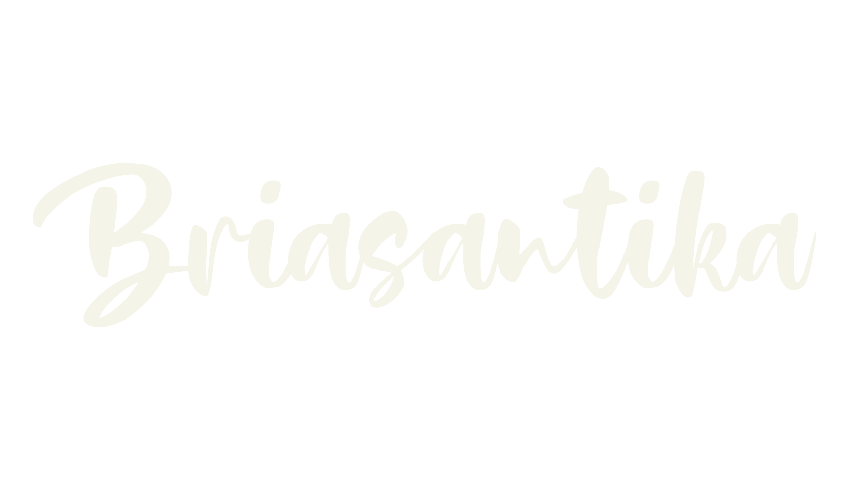 Briasantika, cursive font preview