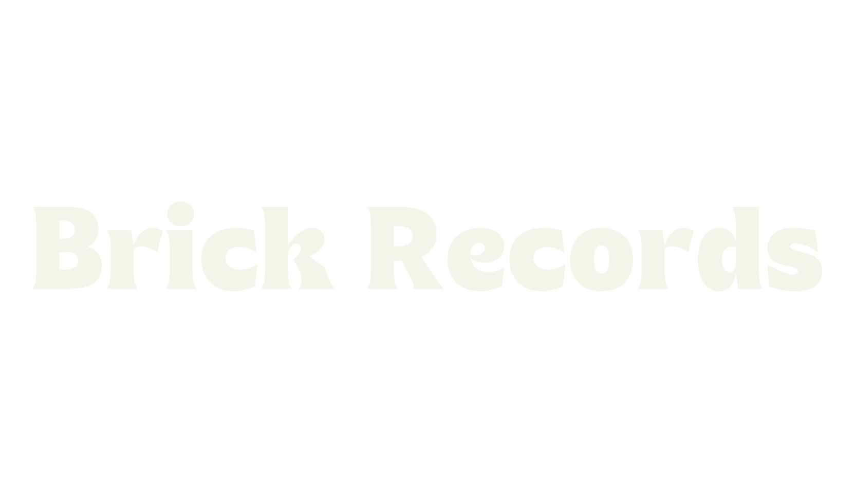Brick Records, bold font preview
