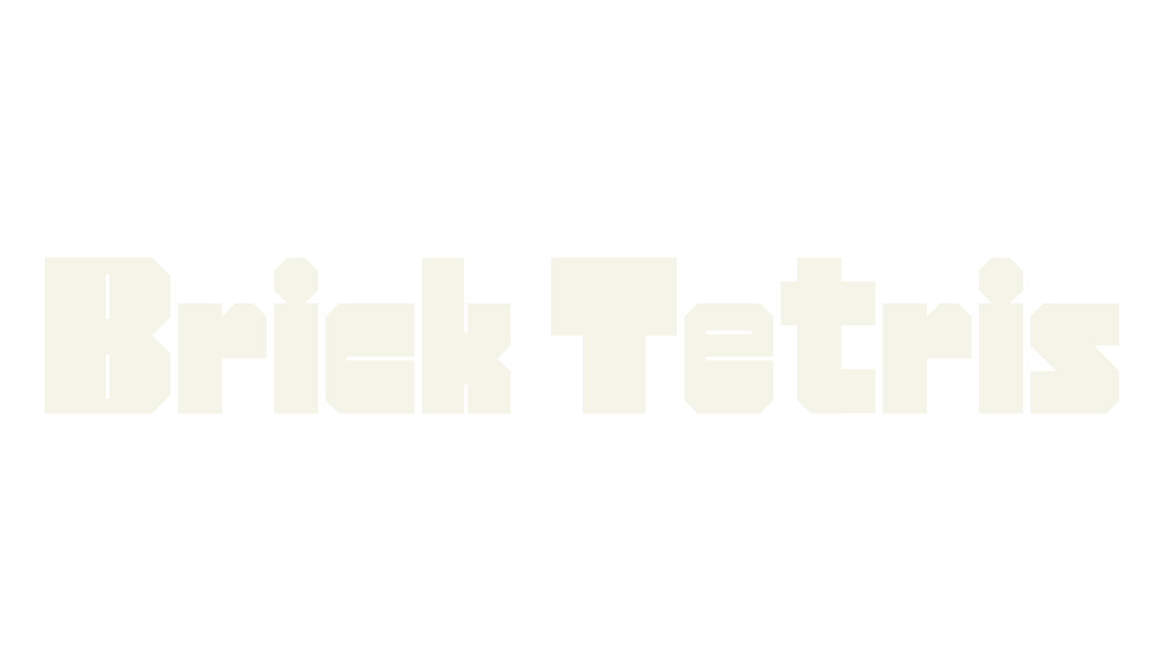 Brick Tetris, album cover font preview