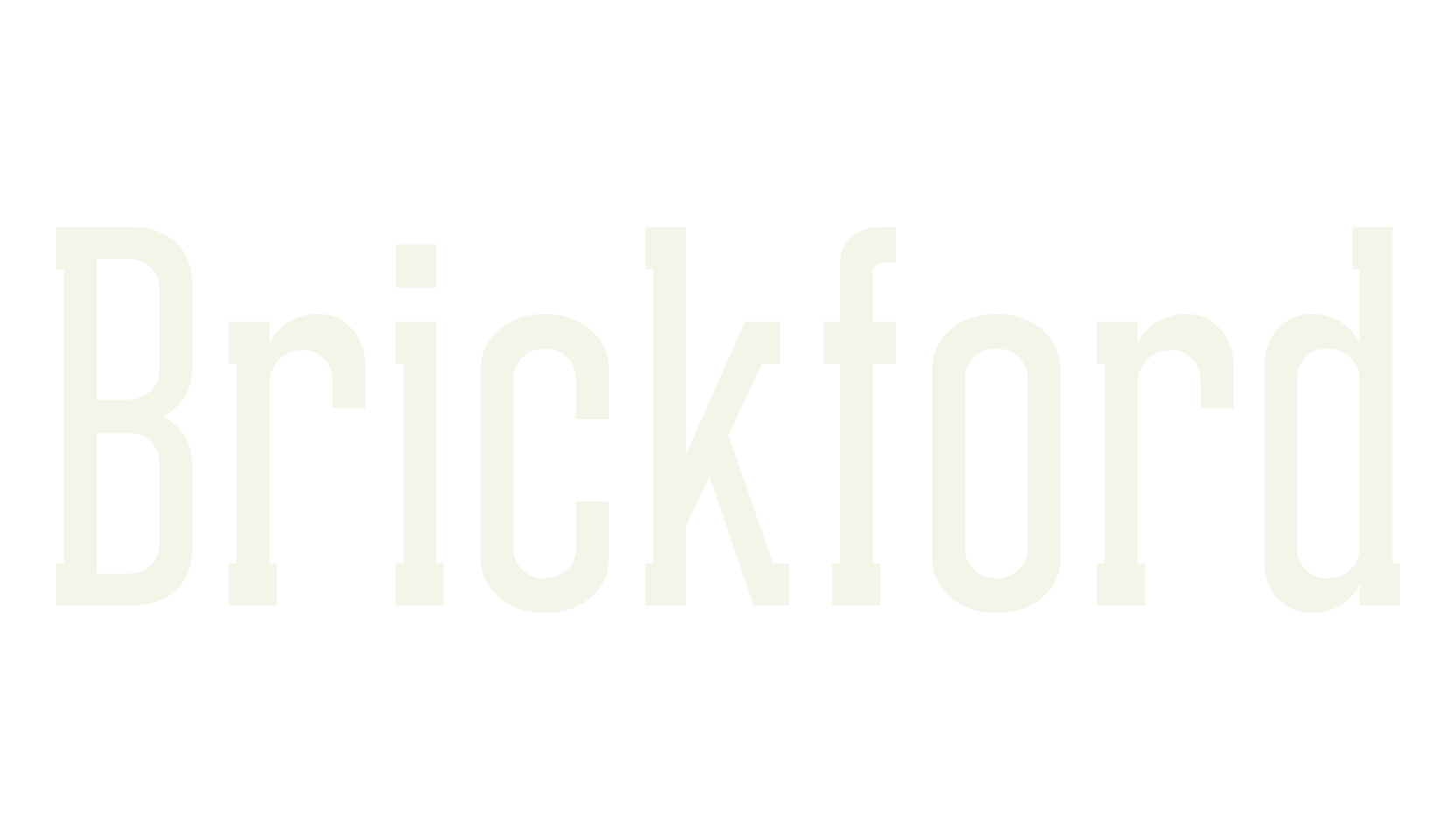 Brickford, serif font preview