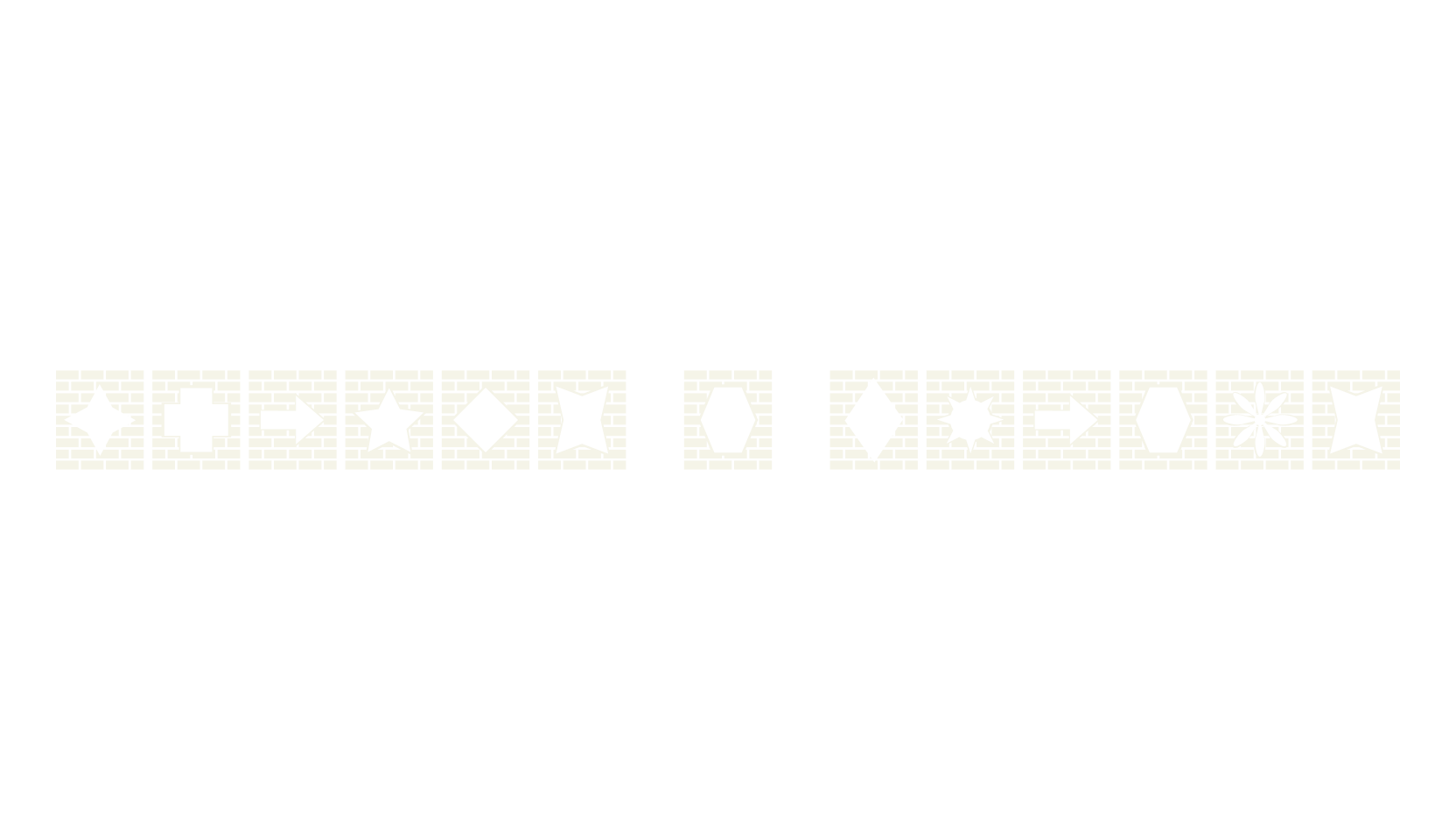 Bricks n Things, dingbats font preview