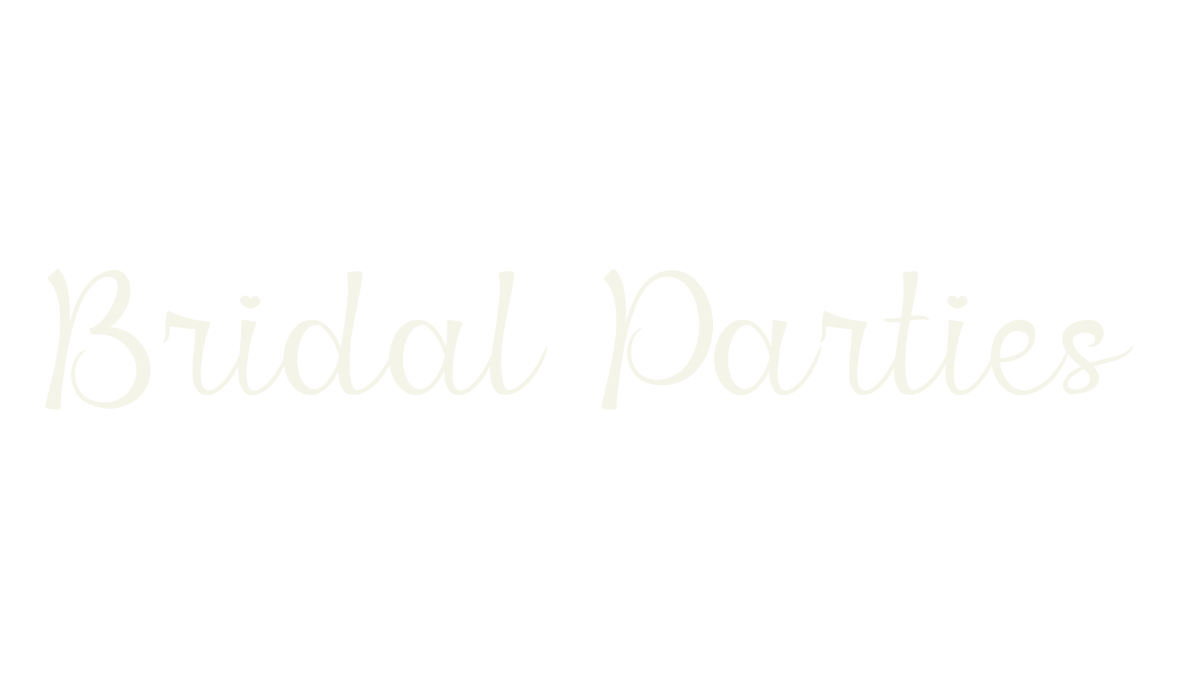 Bridal Parties, lettering font preview