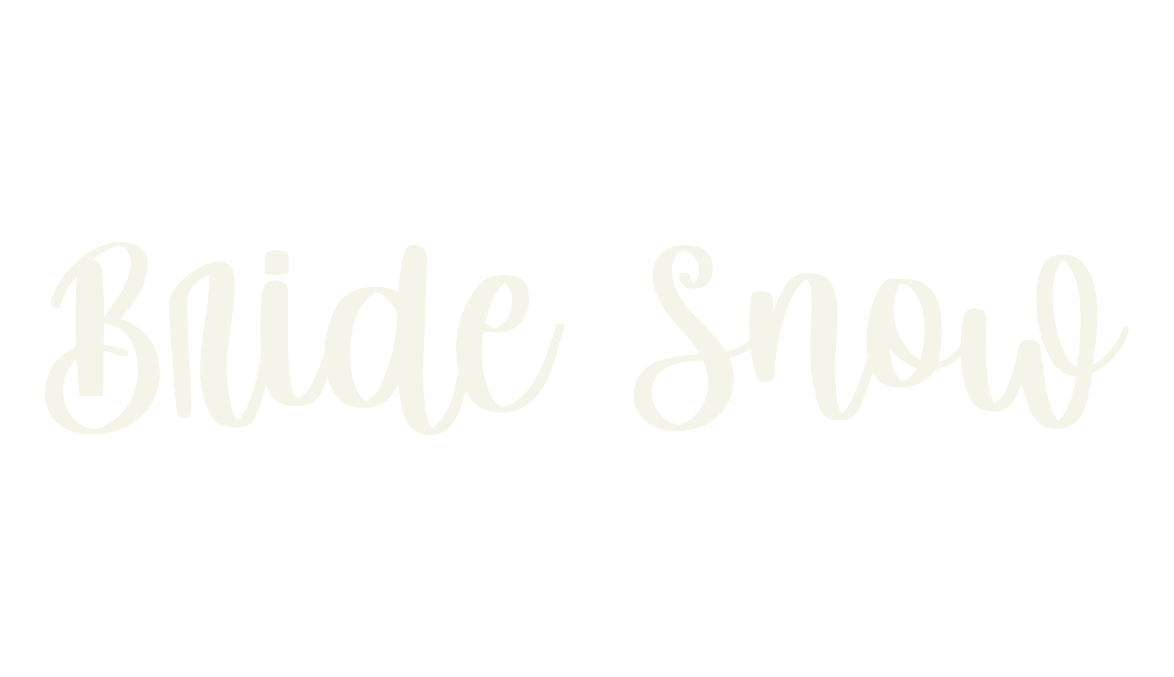 Bride Snow, cursive font preview