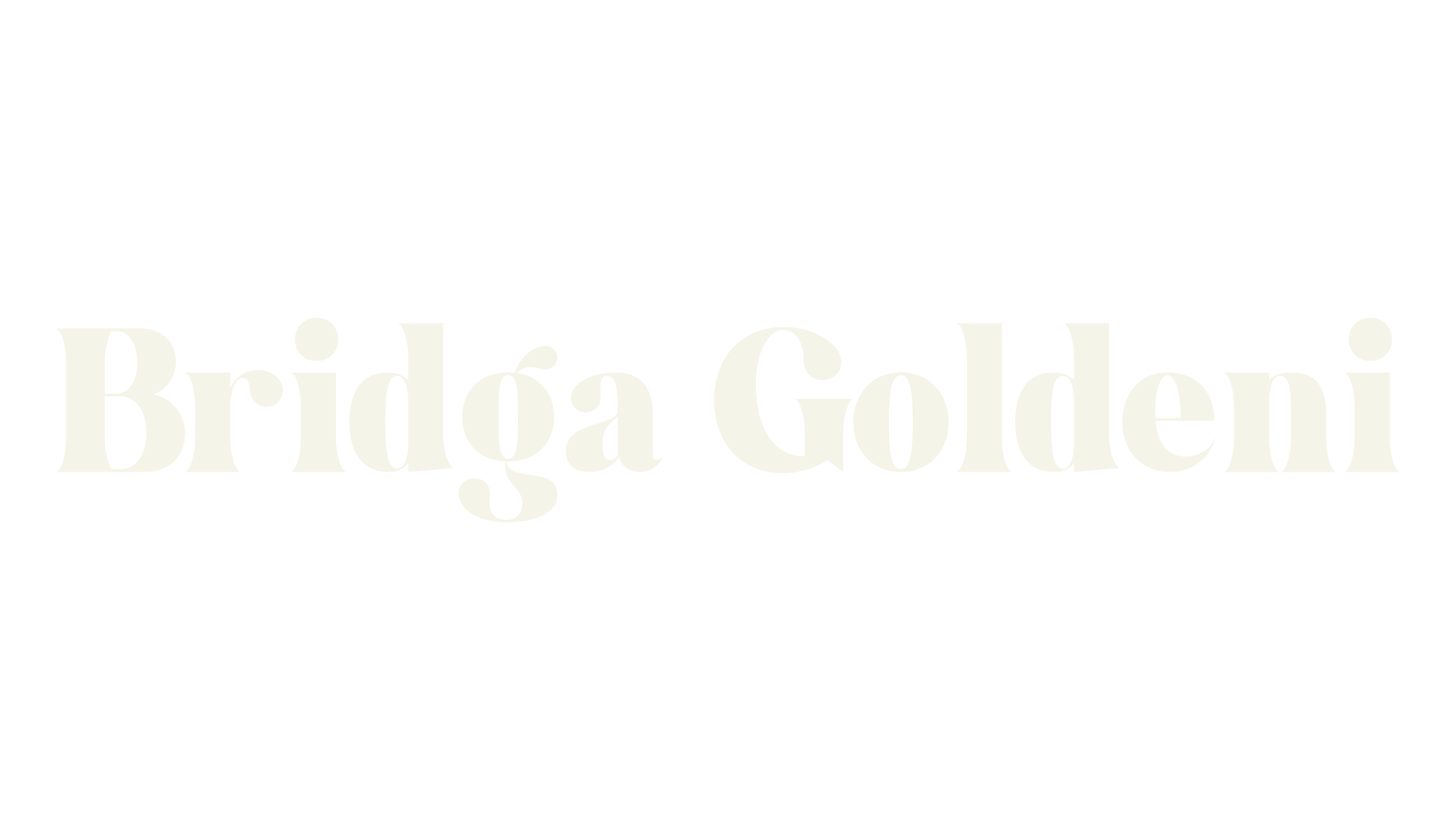 Bridga Goldeni, serif font preview