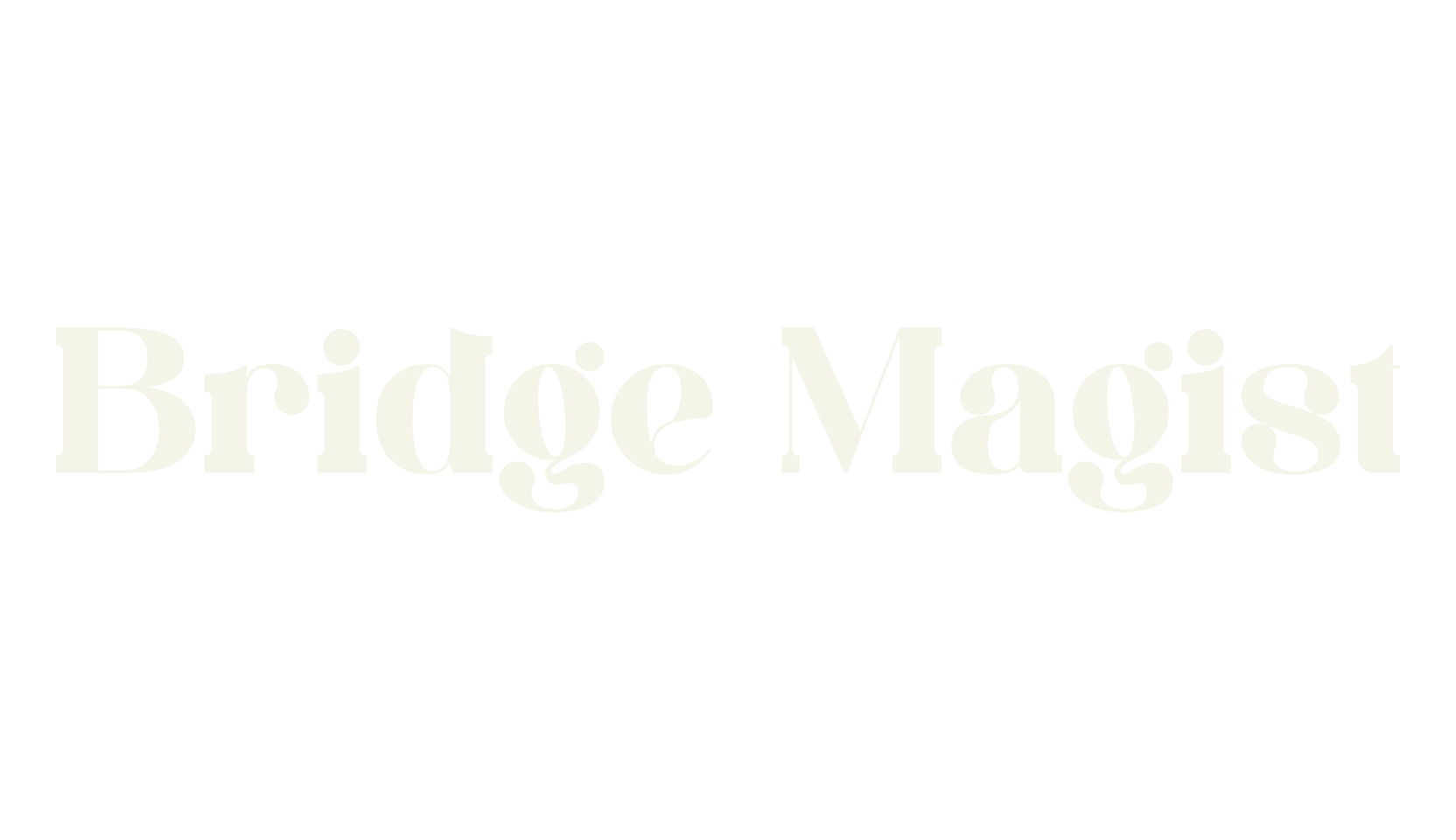 Bridge Magist, serif font preview