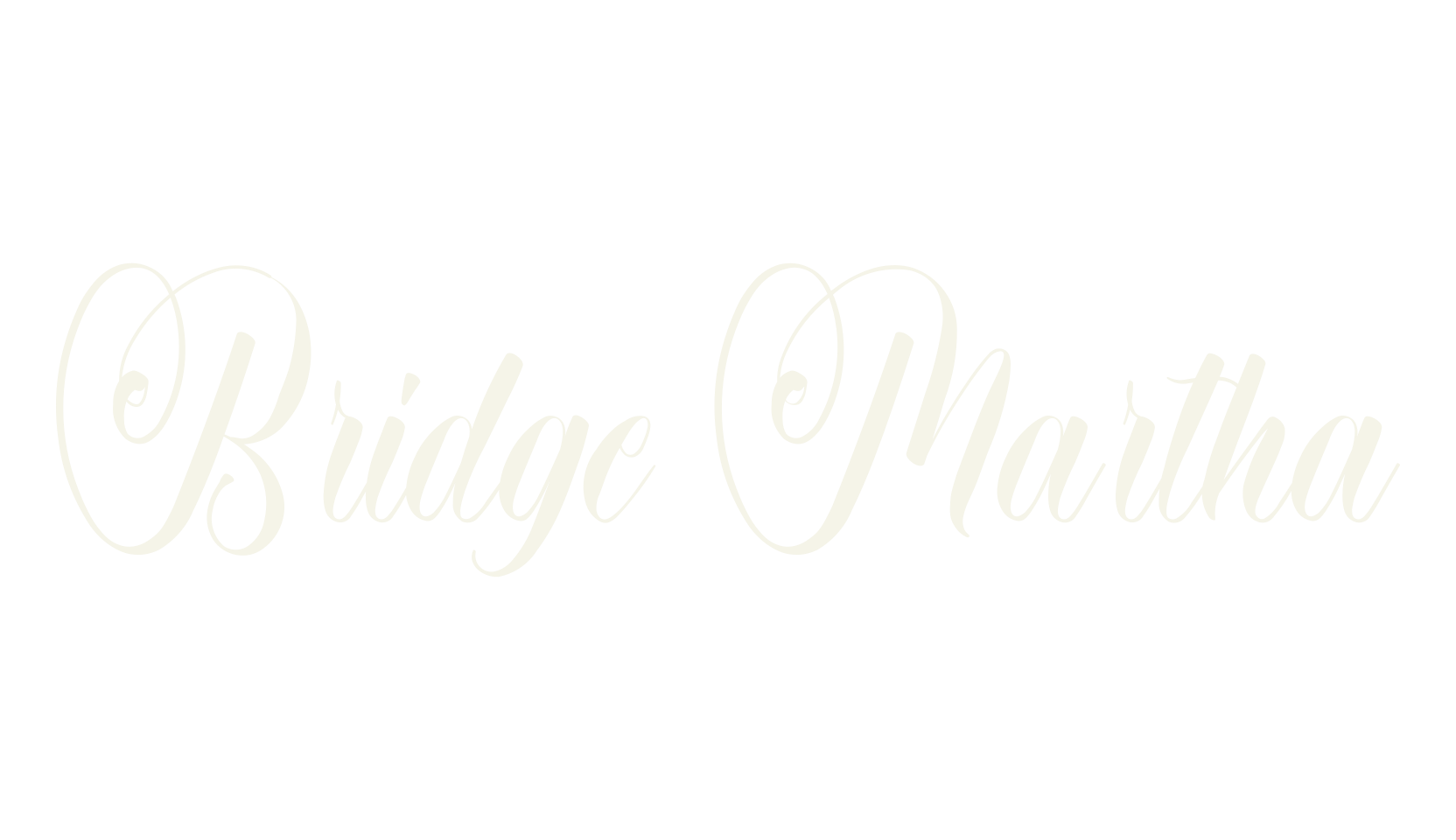 Bridge Martha, calligraphy font preview