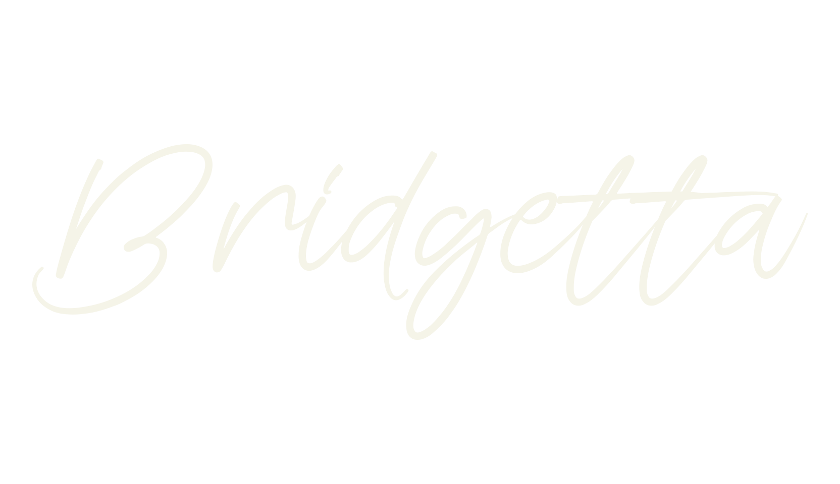 Bridgetta, script font preview