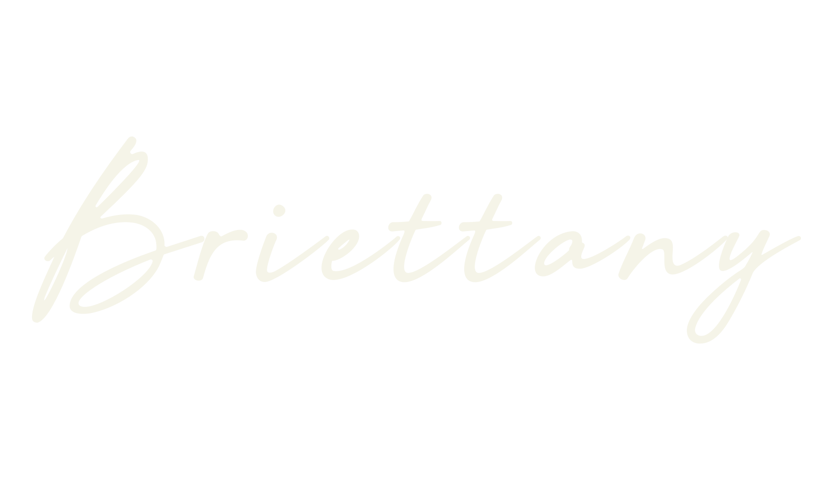 Briettany, cursive font preview