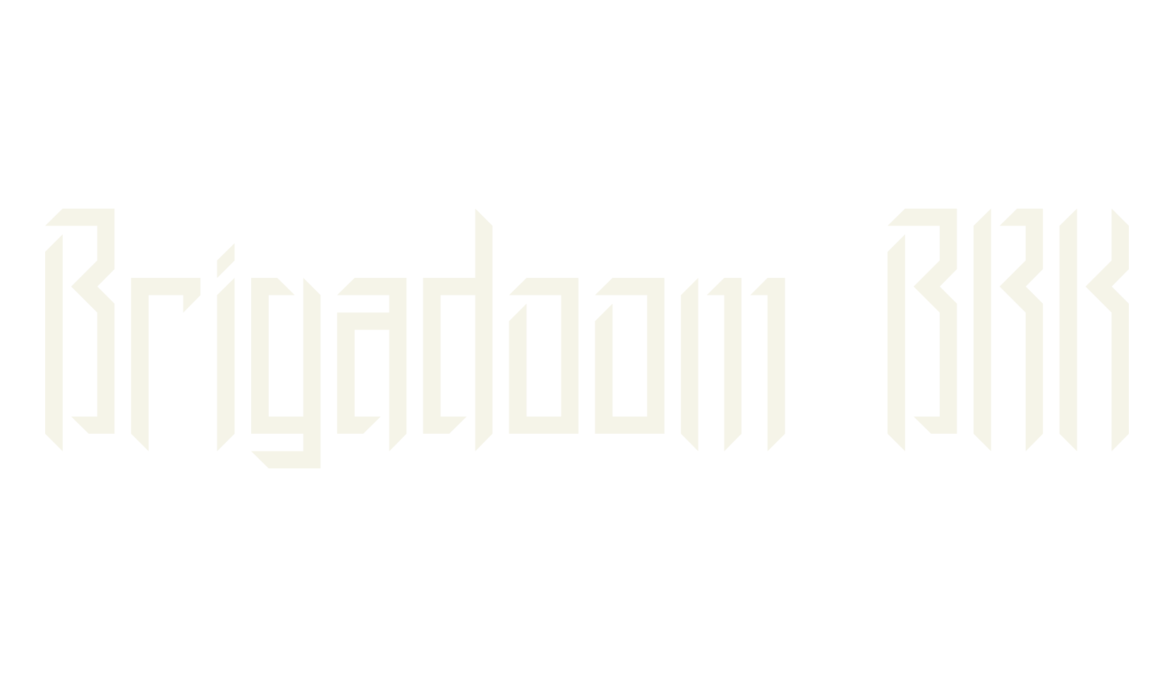 Brigadoom BRK, medieval font preview