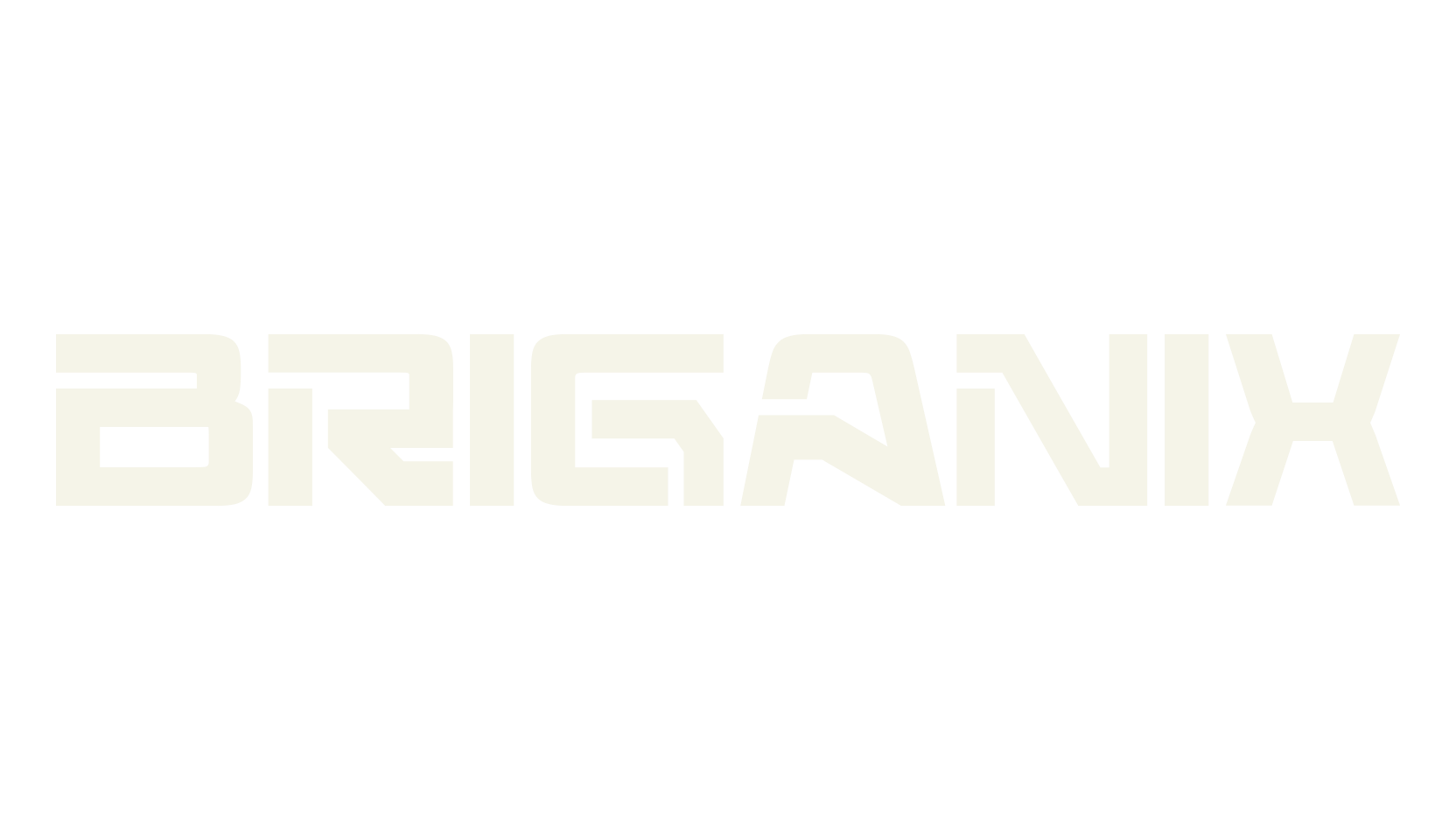 Briganix, futuristic font preview