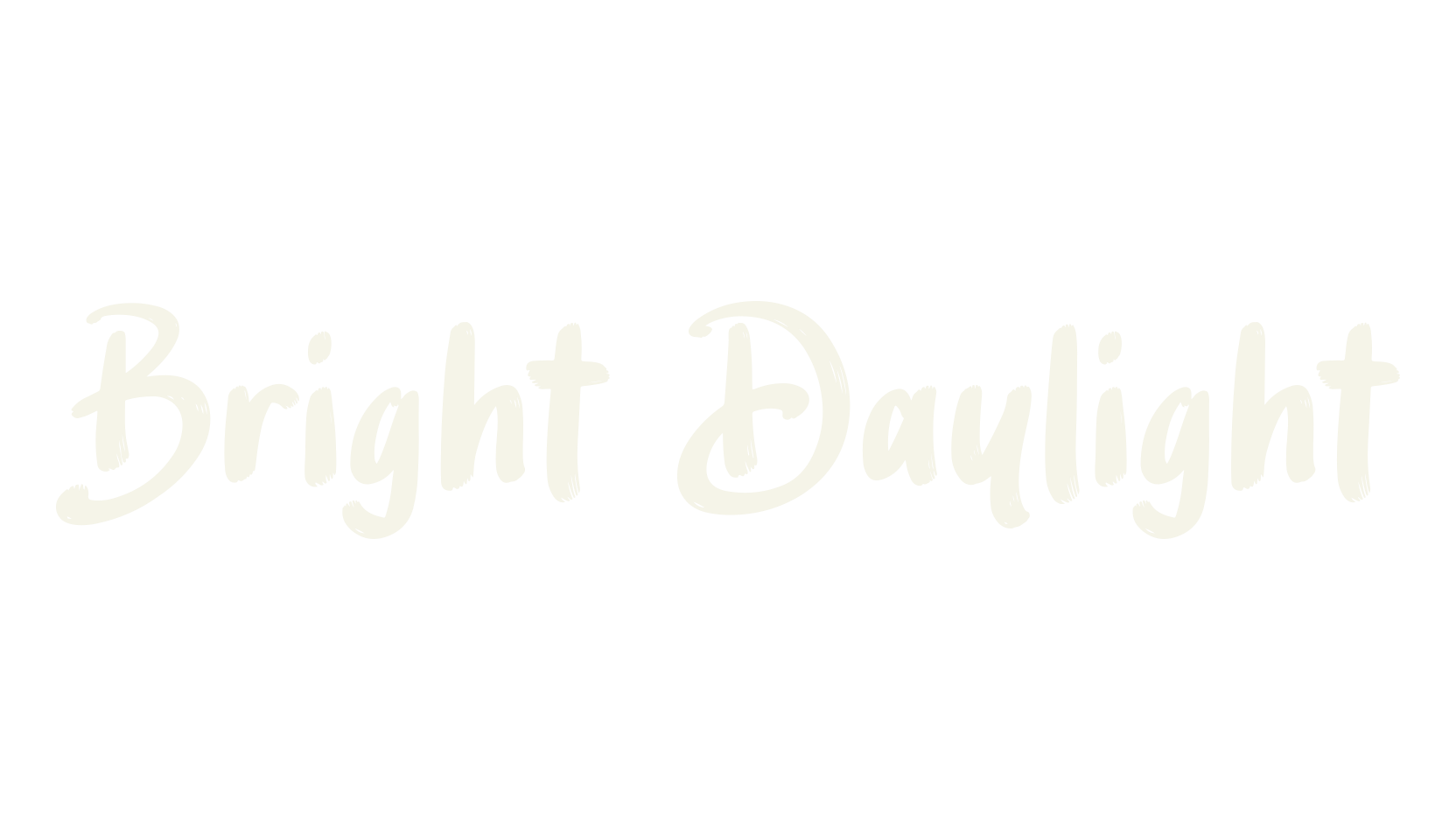Bright Daylight, paintbrush font preview